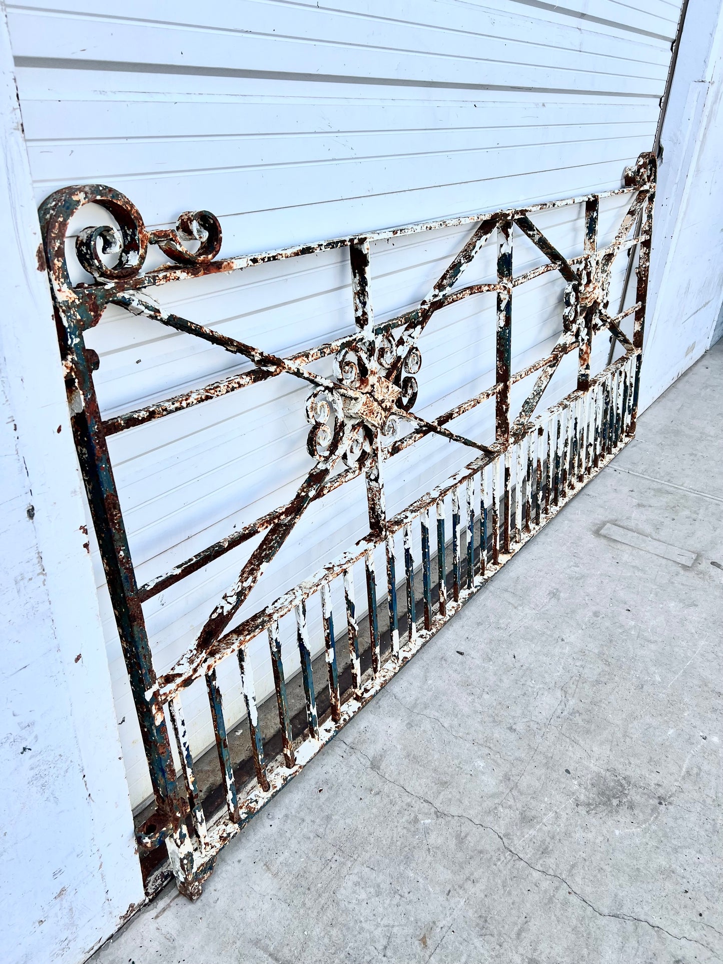 French Cast Iron Painted Gate