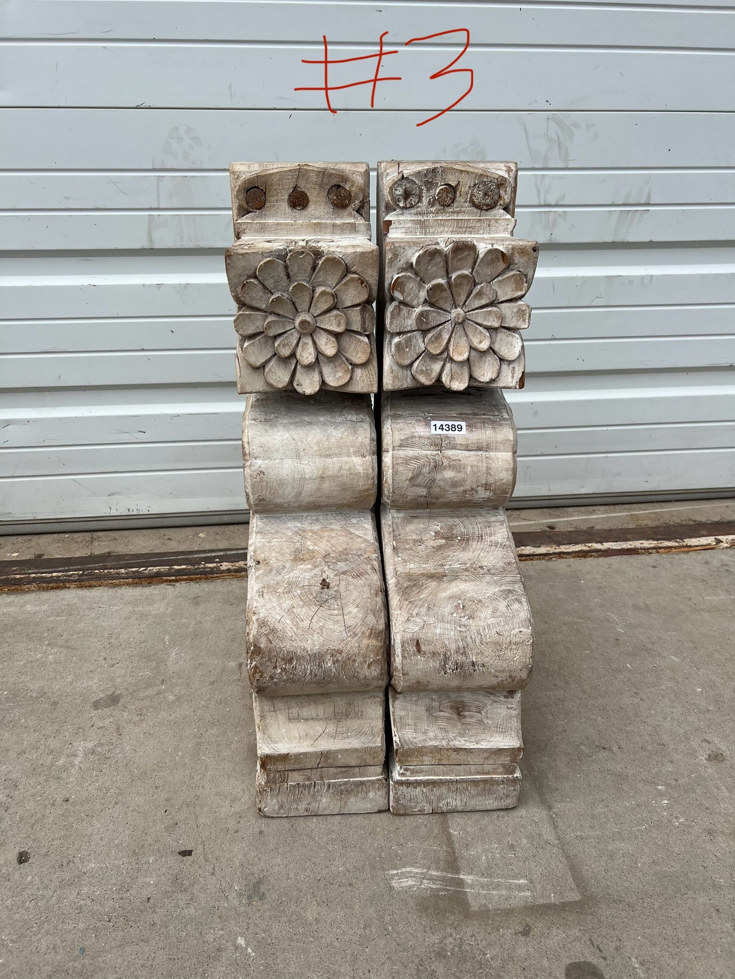 Pair of Natural Wood Corbels