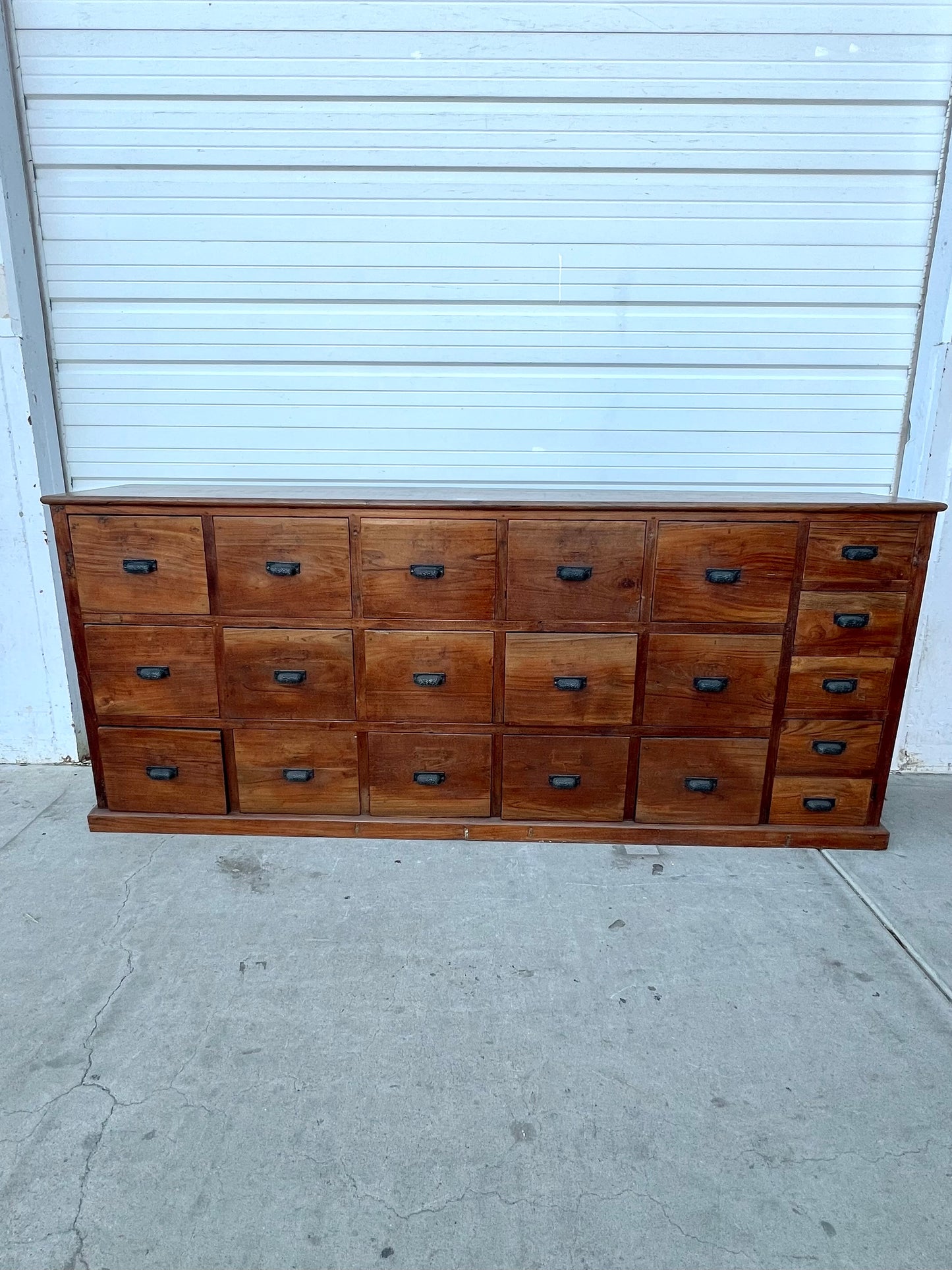 Wood Cabinet with 20 Drawers