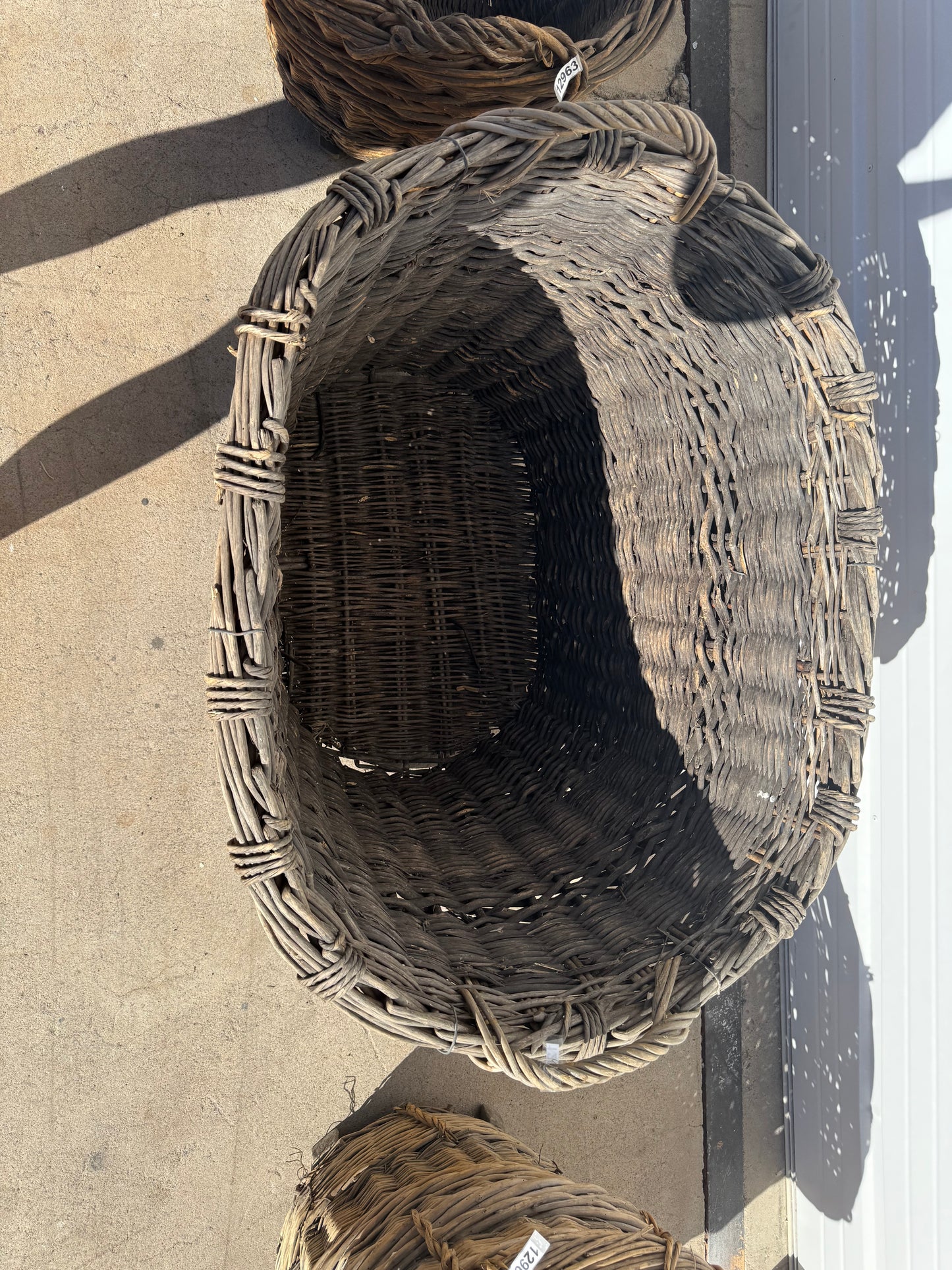 Large French Champagne Basket from Saint-Coulomb, France