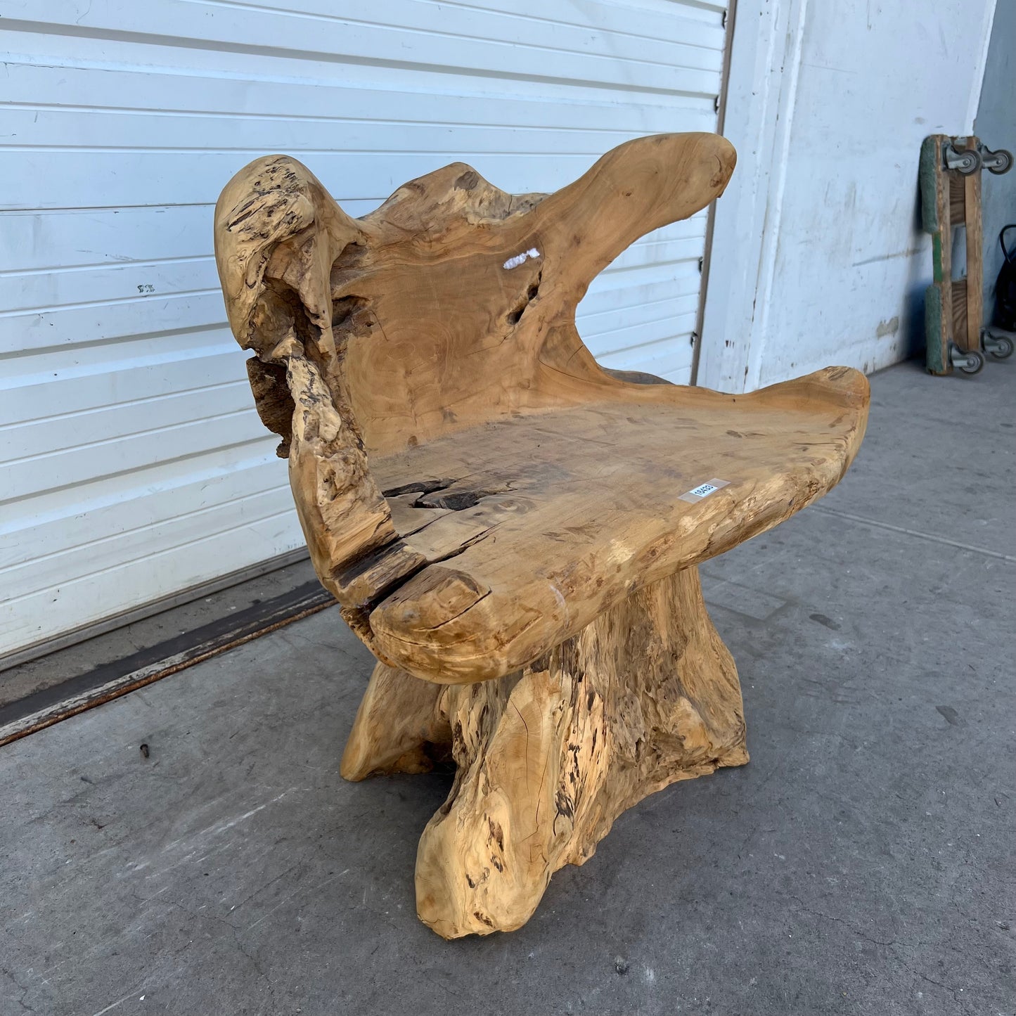 Primitive Wooden Stump/Root Chair