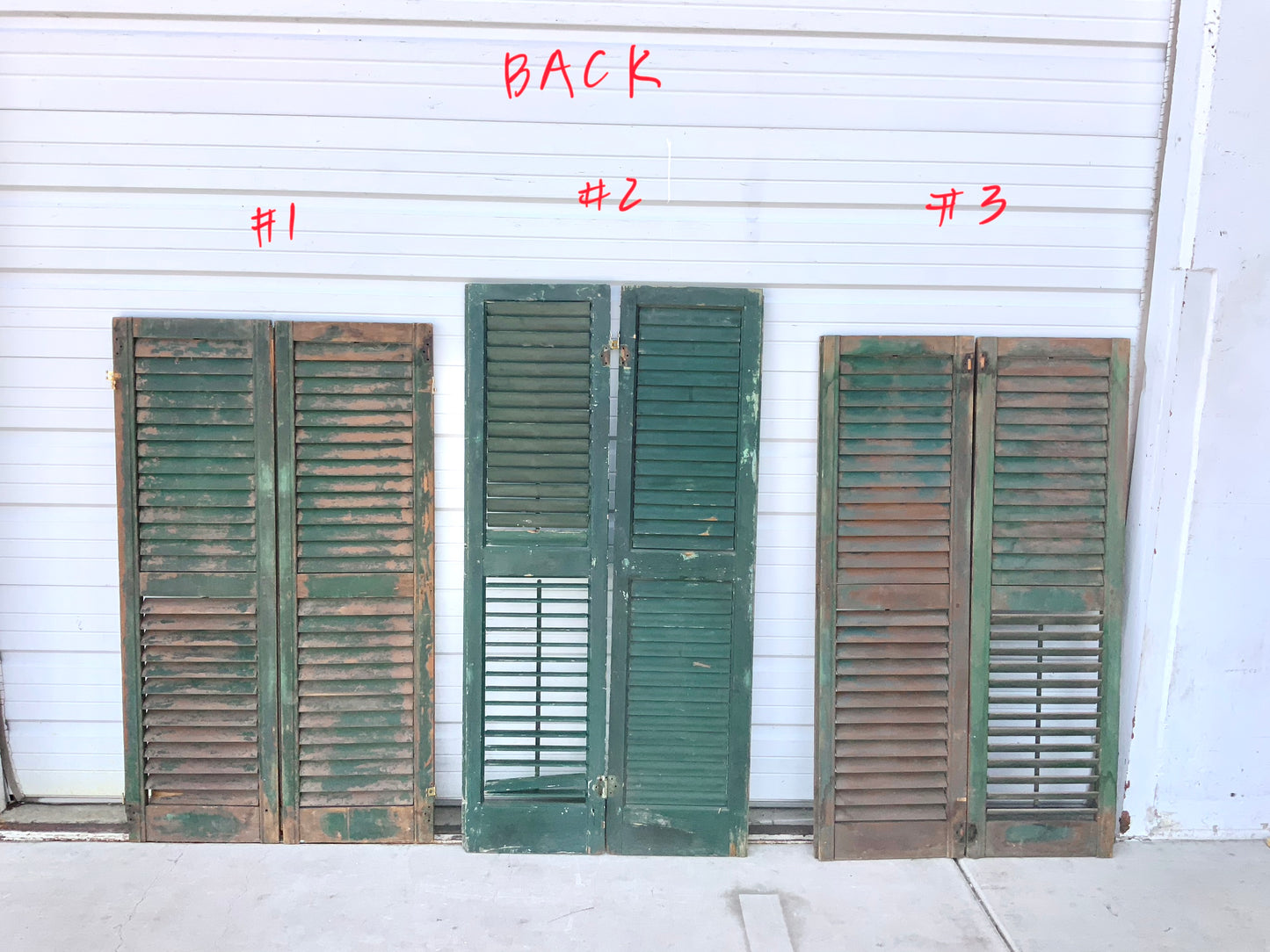 Pair of Green Shutters