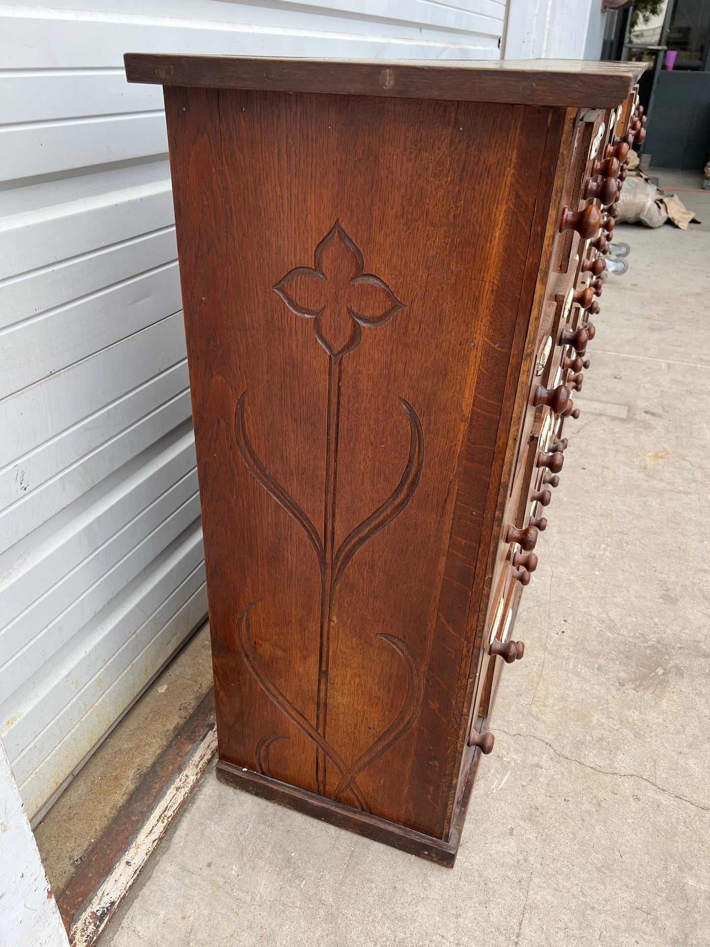 Wood Dutch Apothecary Cabinet w/60 Drawers