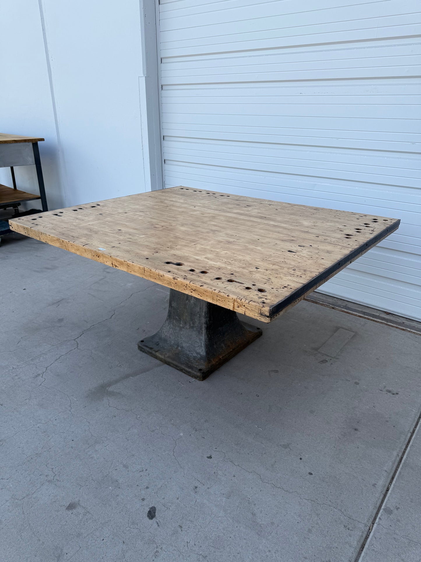Industrial Wood & Iron Dining Table