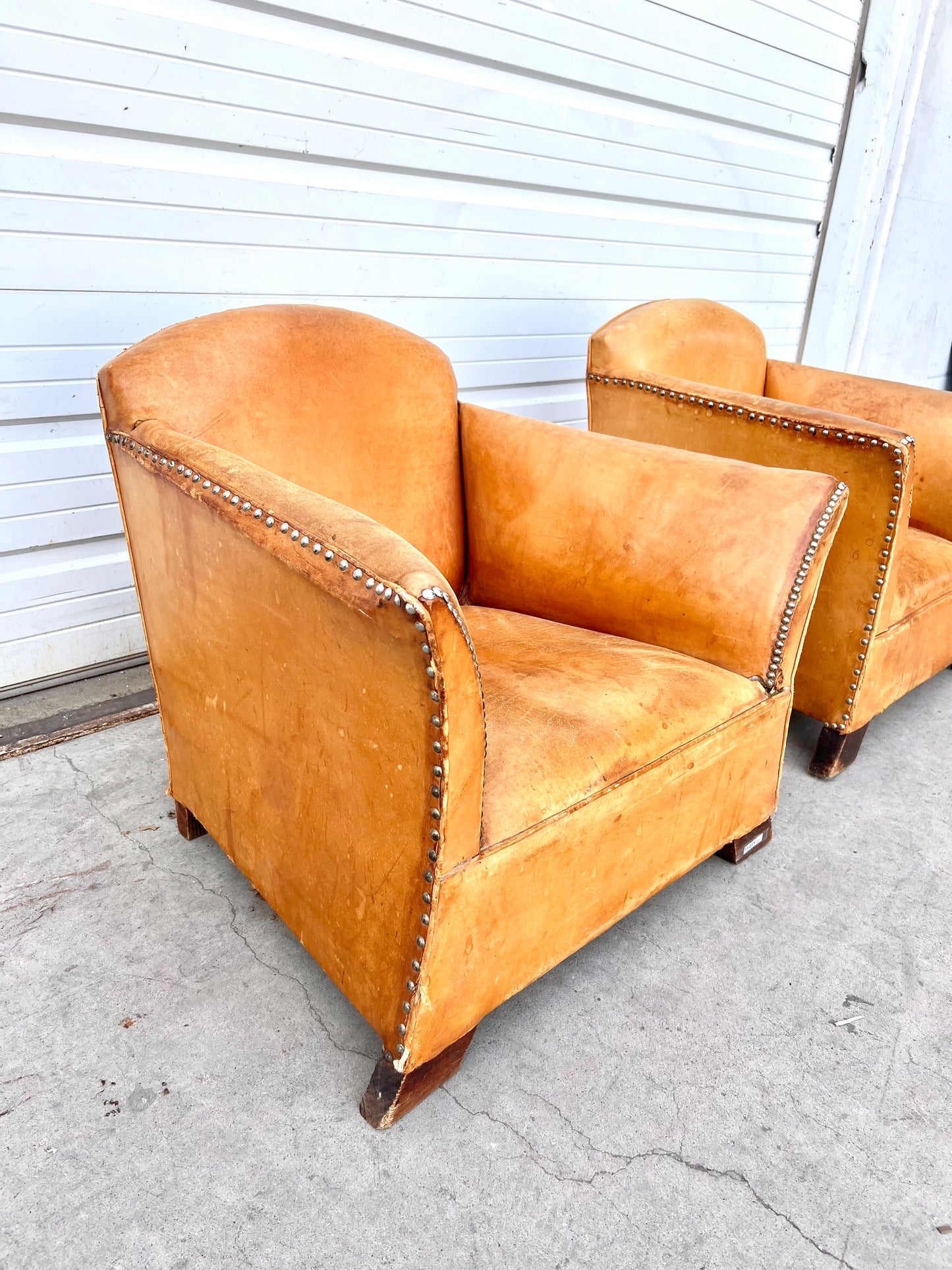 Pair of Petite French Club Chairs