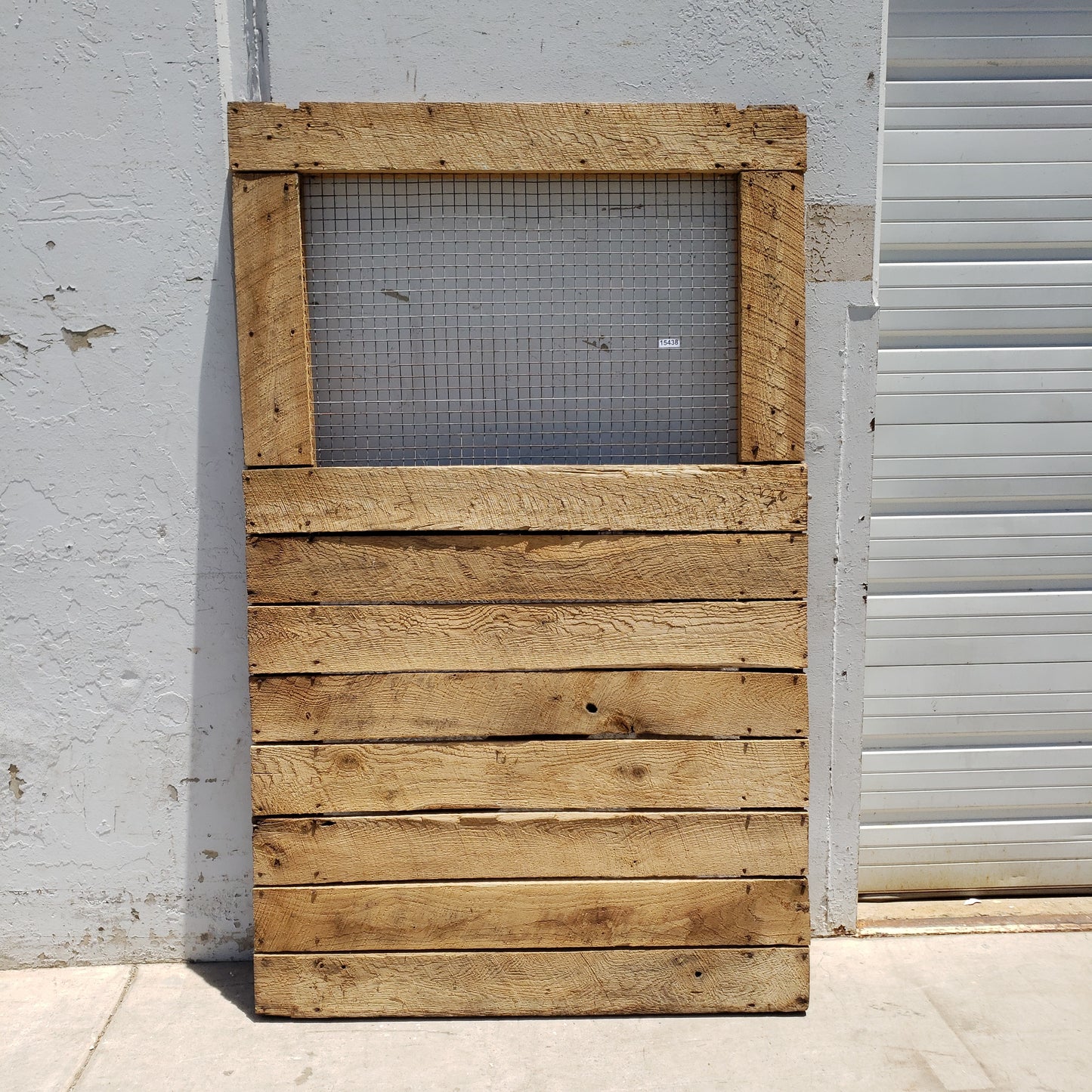 Vintage Horse Stall Door with Screen