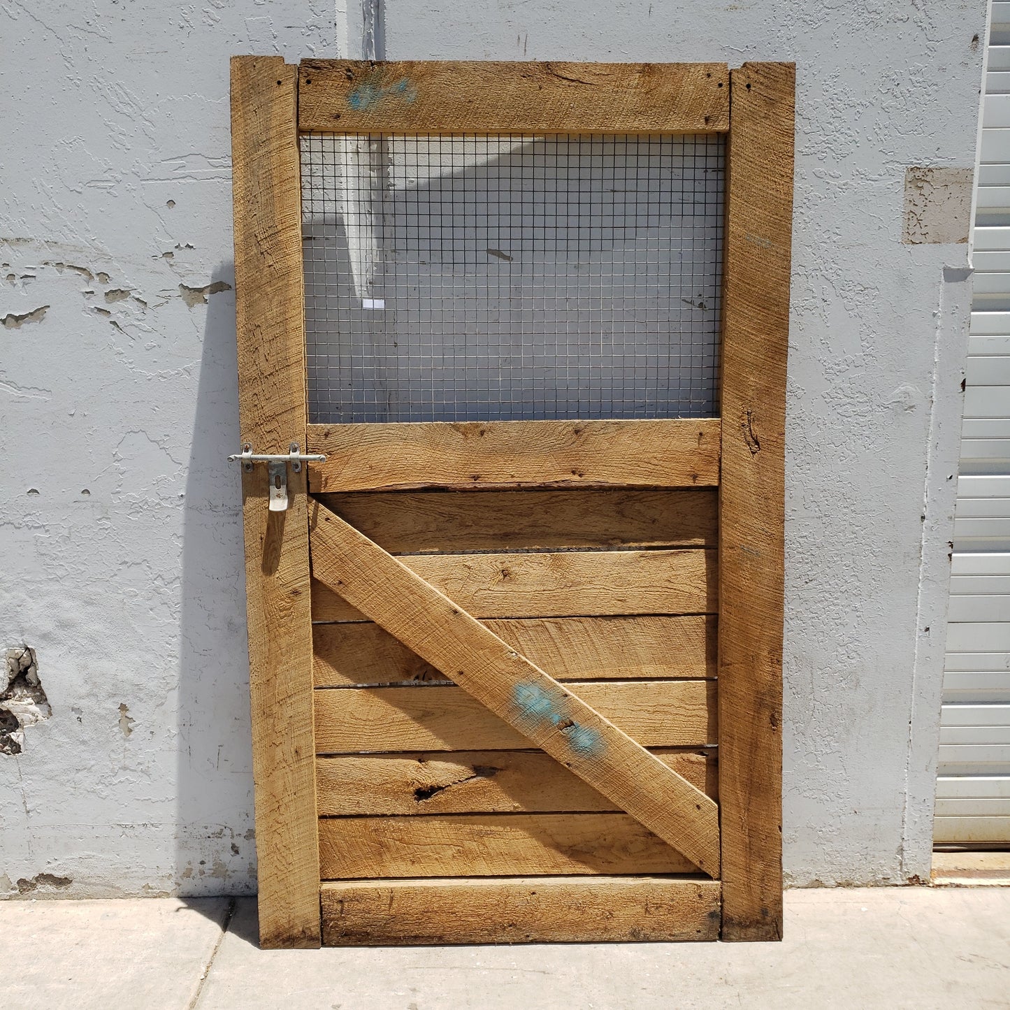 Vintage Horse Stall Door with Screen