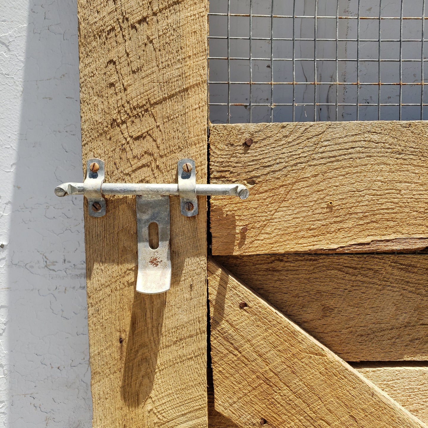 Vintage Horse Stall Door with Screen