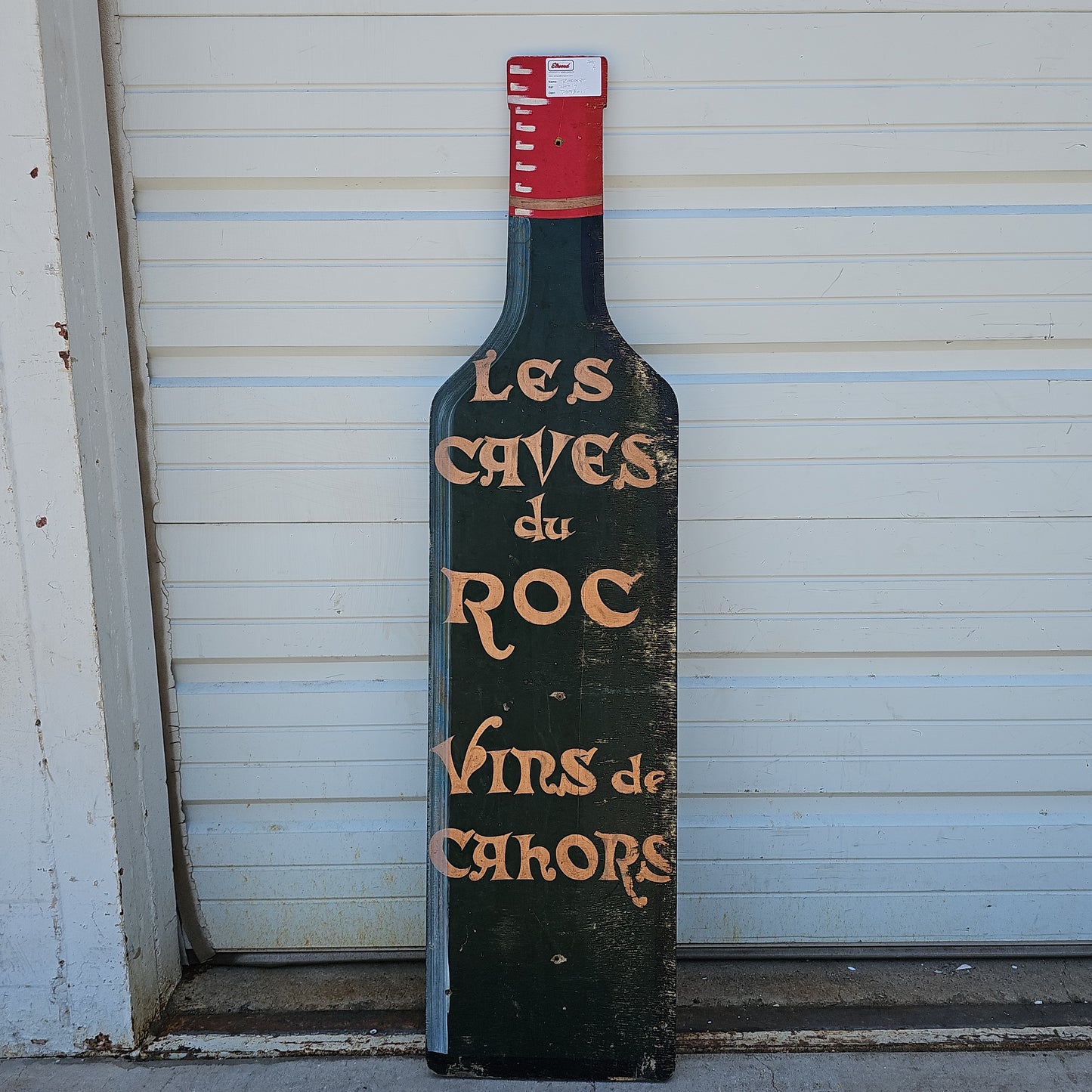 French Wine Bottle Advertisement