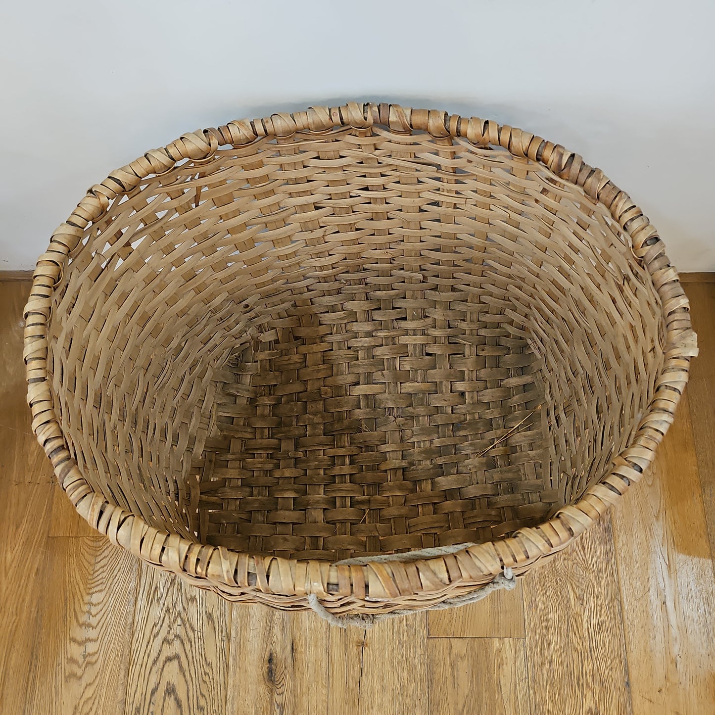 Large Antique Cotton Basket