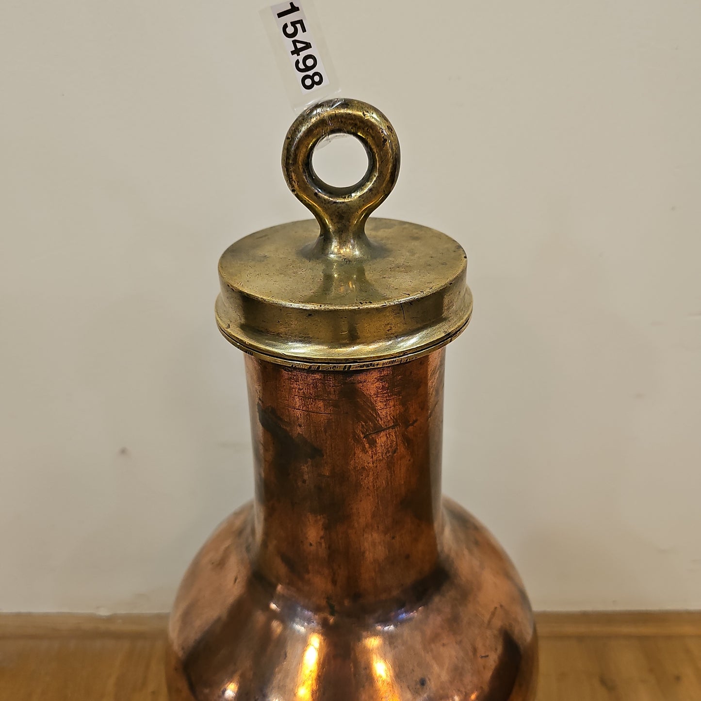 Antique French Copper Pharmacy Bottle