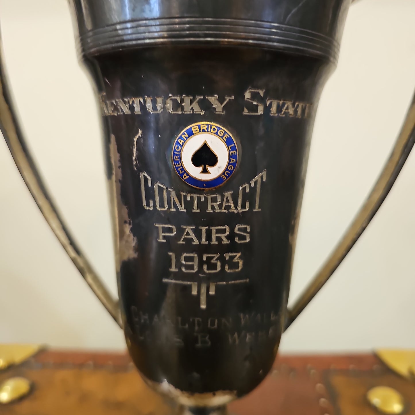 Trophy “Kentucky State Contract Pairs 1933”