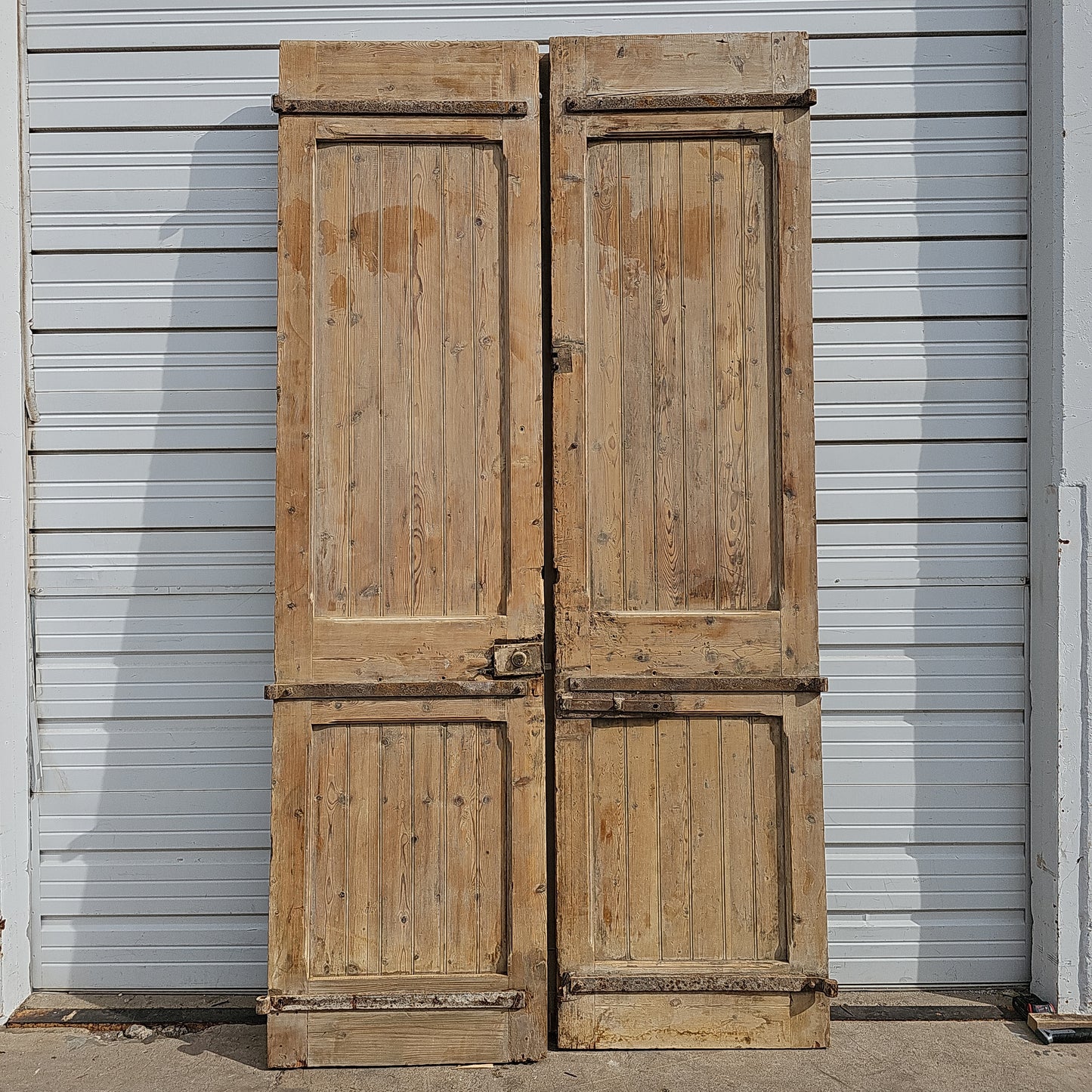 Pair of Carved Wood Panel Doors