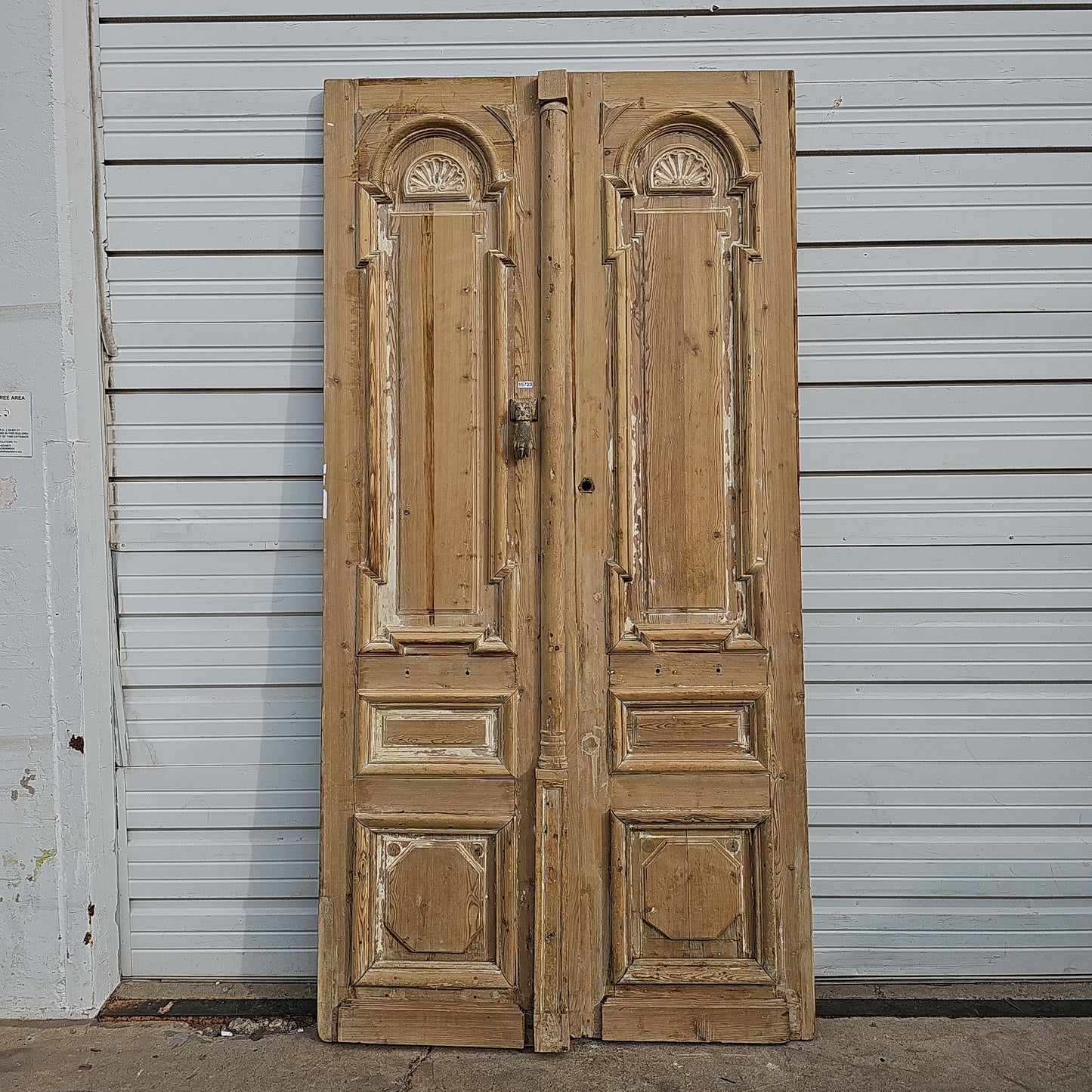 Pair of Carved Wood Panel Doors