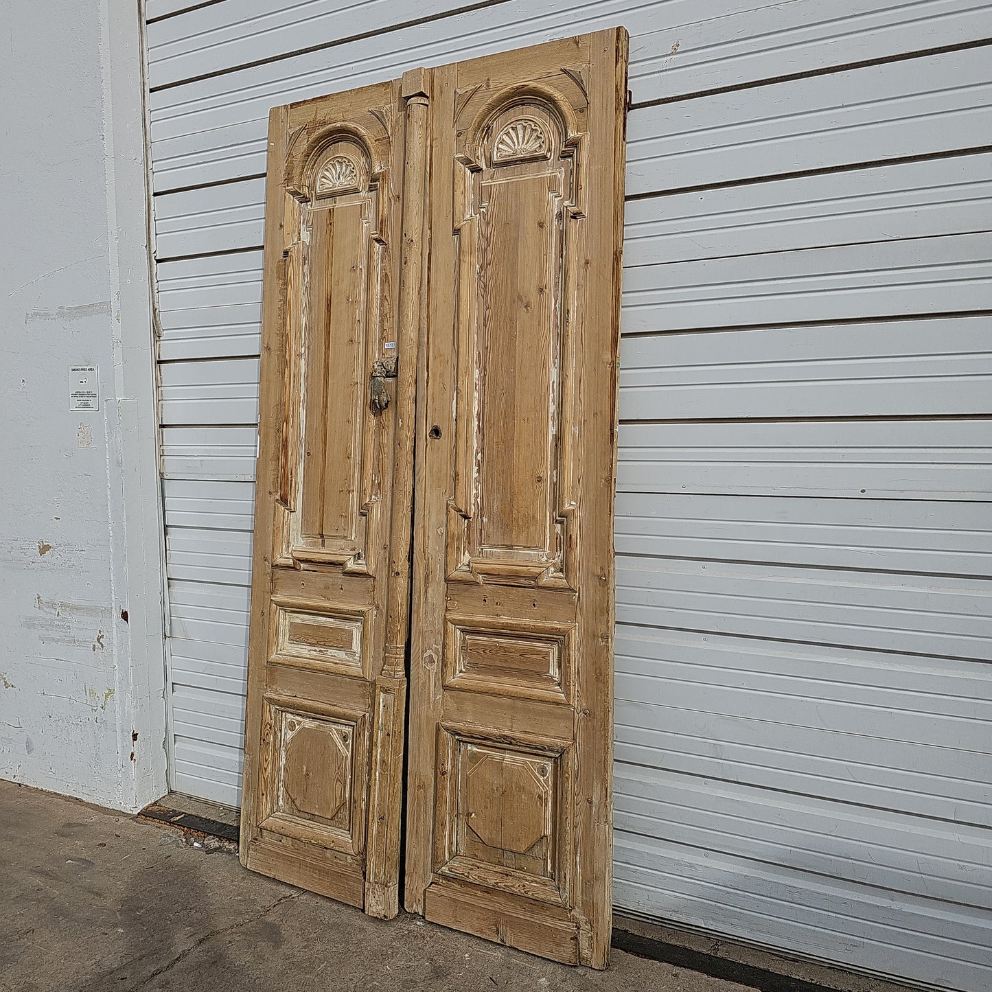 Pair of Carved Wood Panel Doors