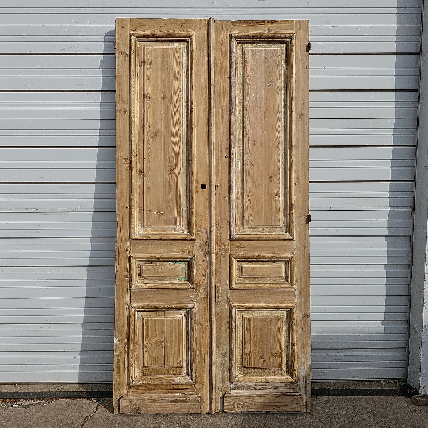 Pair of Carved Wood Panel Doors