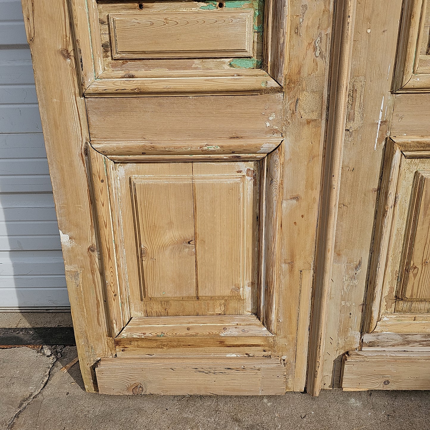 Pair of Carved Wood Panel Doors