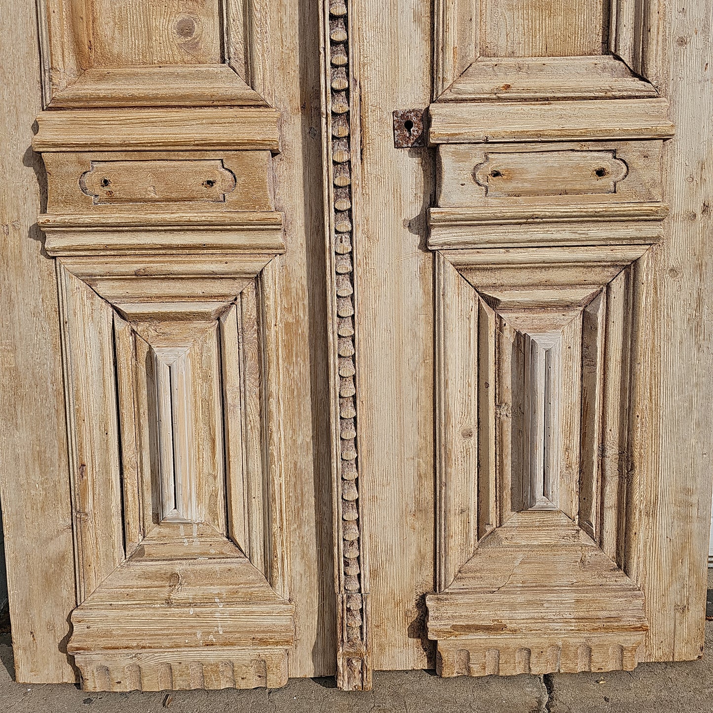 Pair of Carved Wood Panel Doors