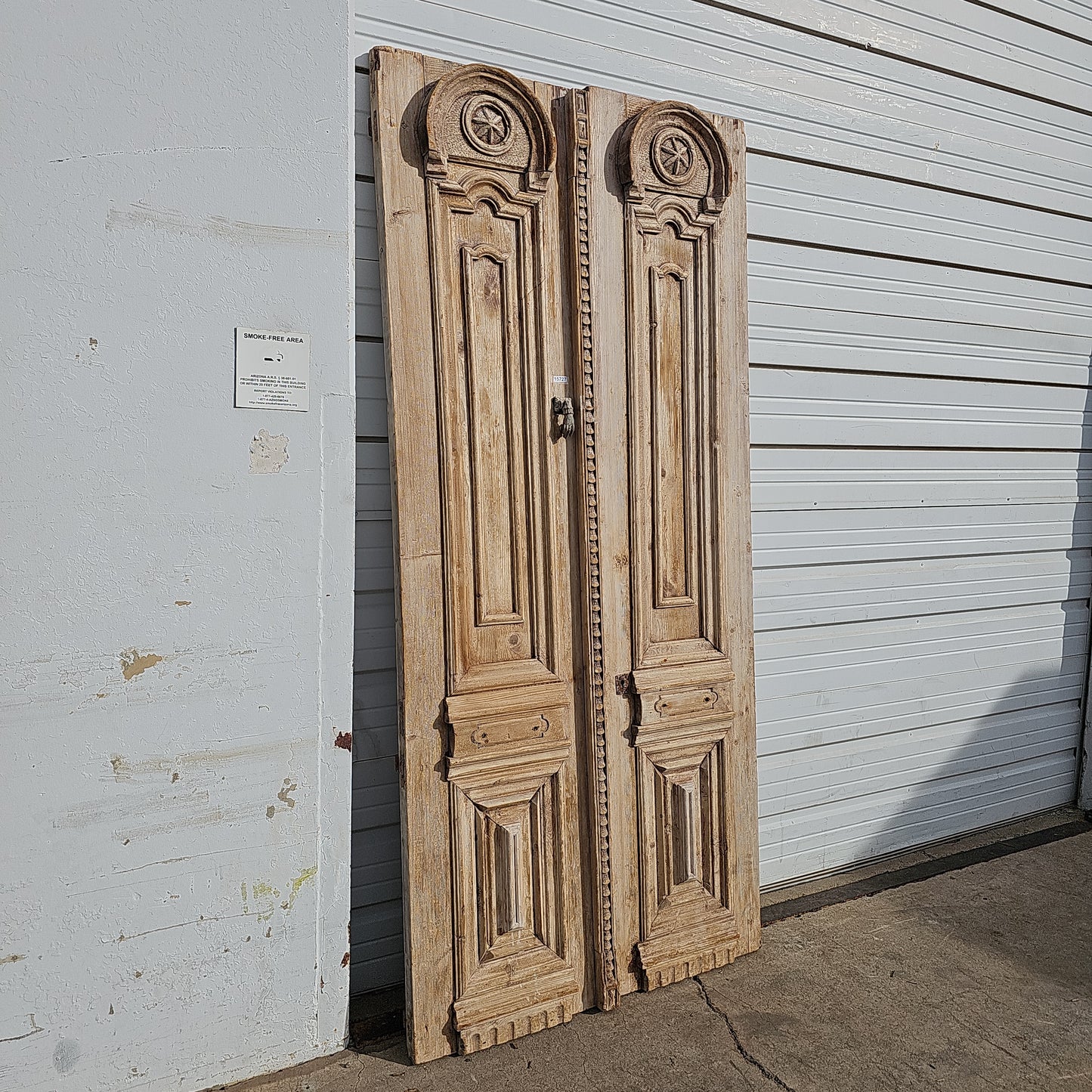 Pair of Carved Wood Panel Doors