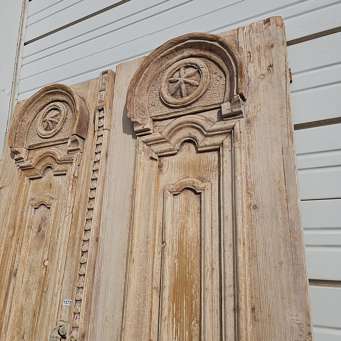 Pair of Carved Wood Panel Doors