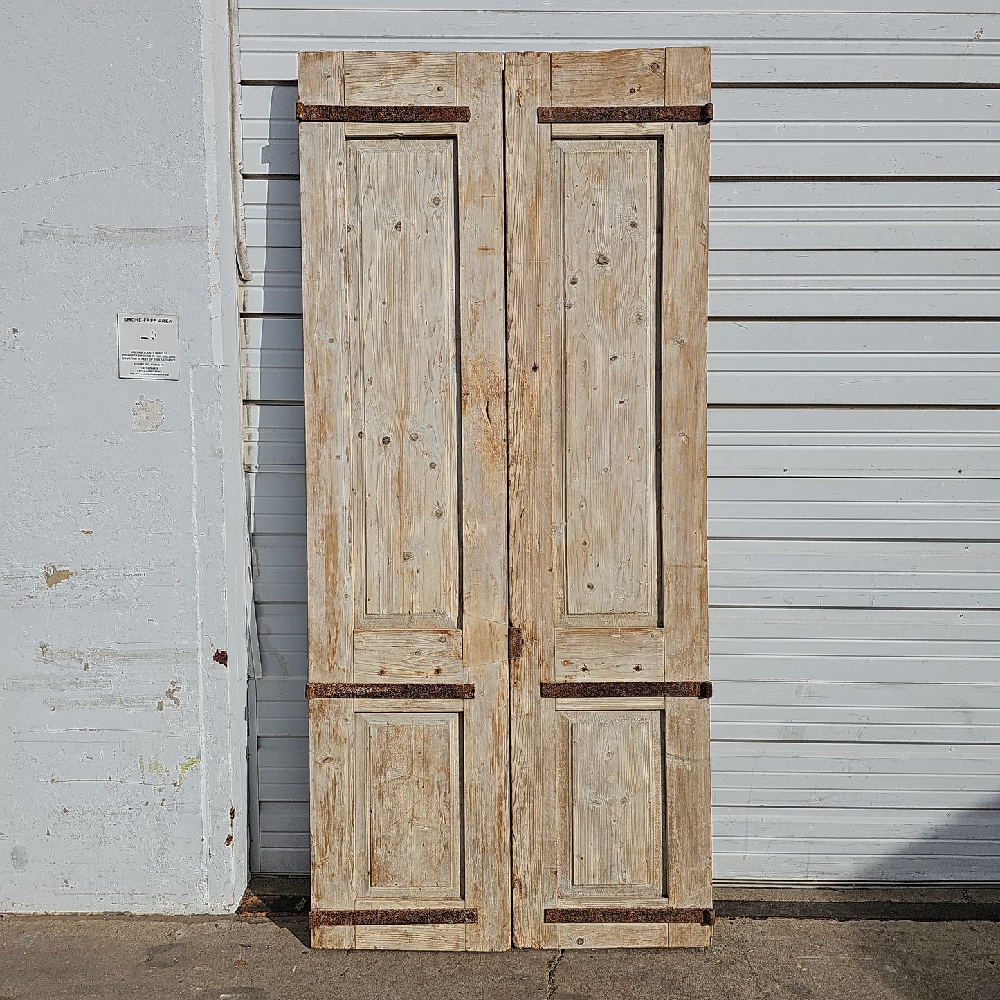 Pair of Carved Wood Panel Doors