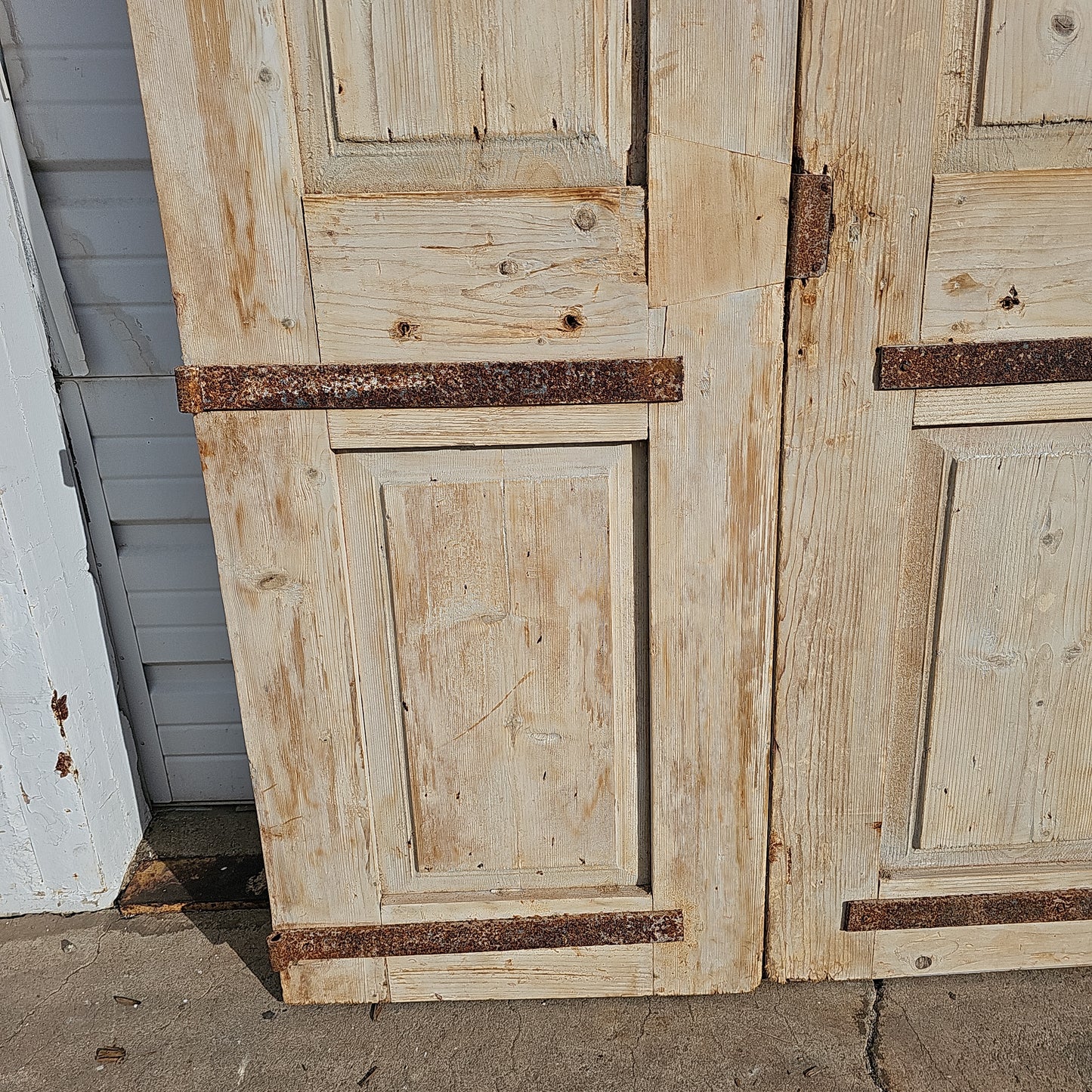 Pair of Carved Wood Panel Doors