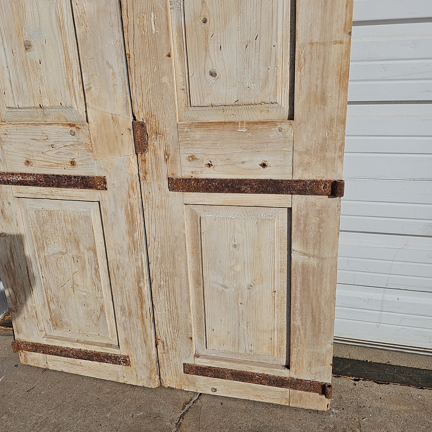 Pair of Carved Wood Panel Doors