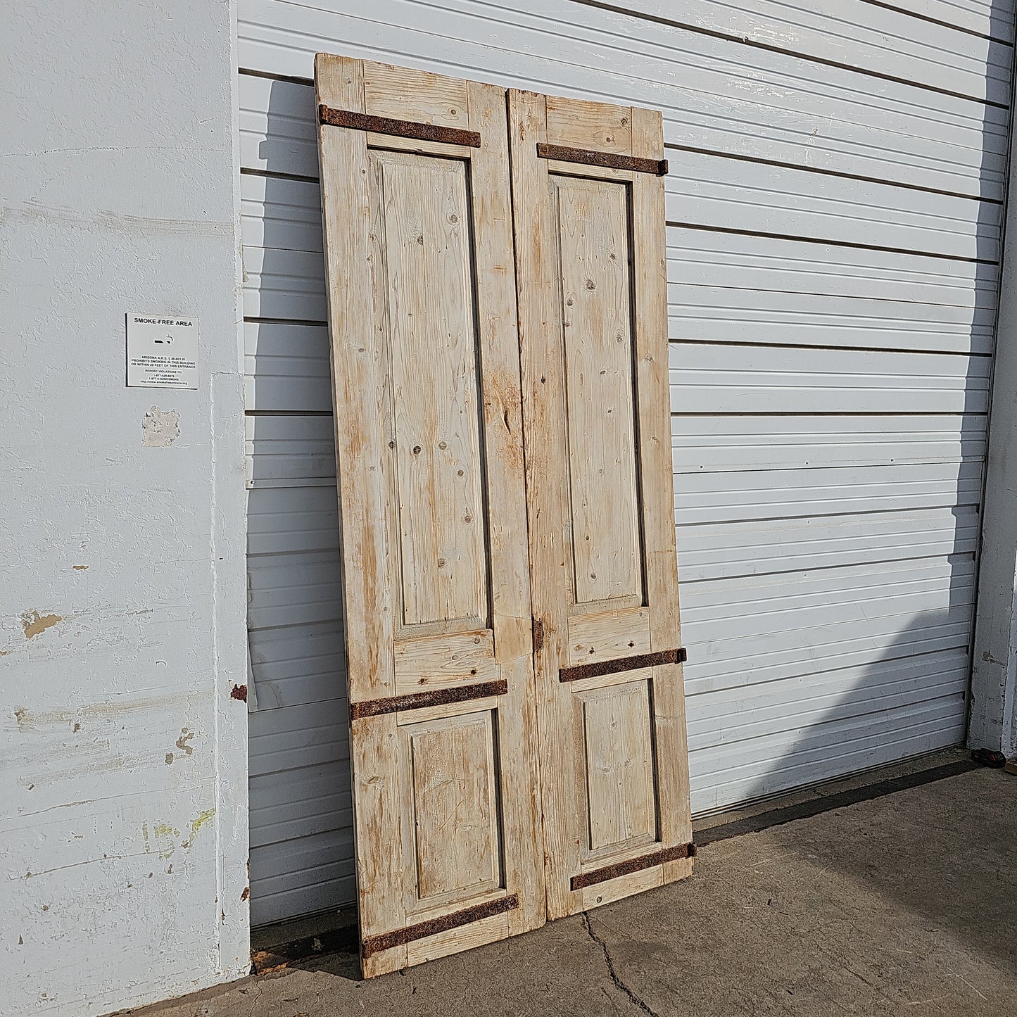 Pair of Carved Wood Panel Doors