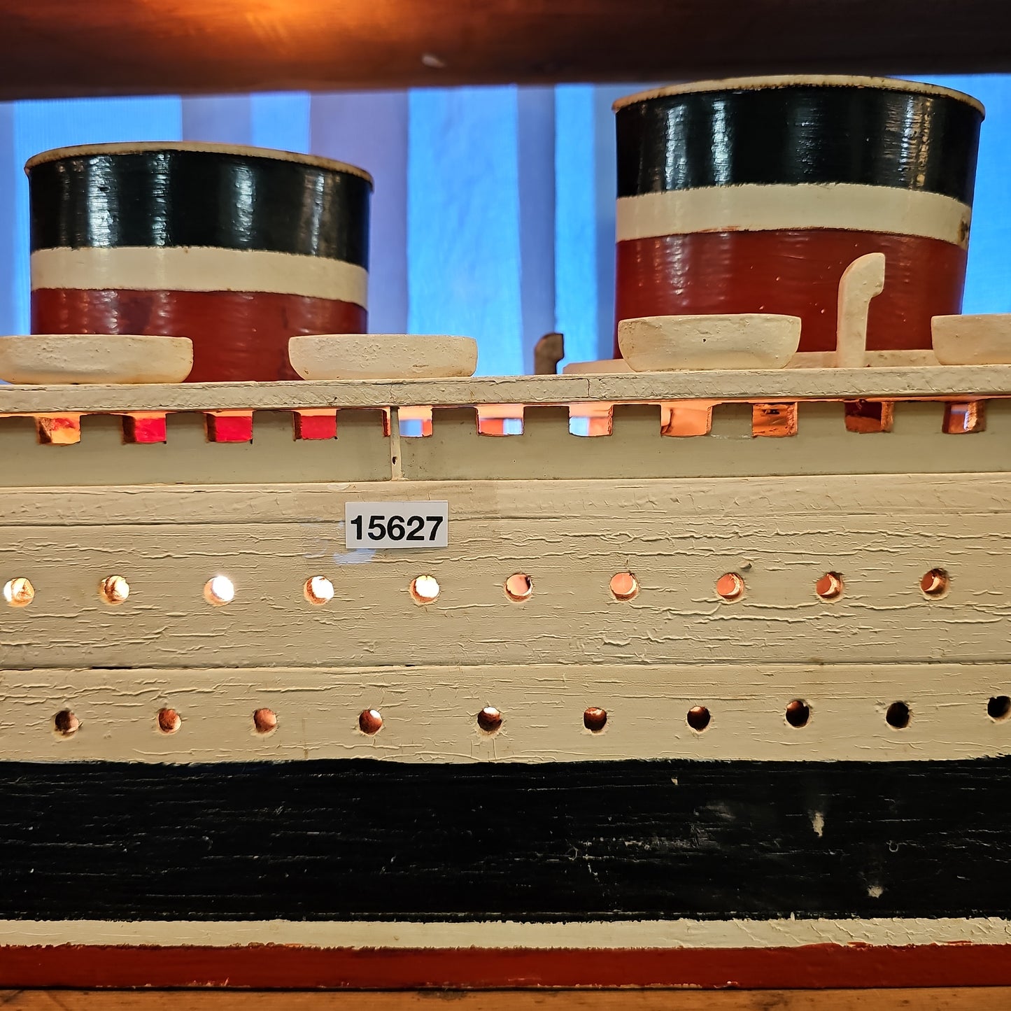 Lighted Wooden Steam Ship