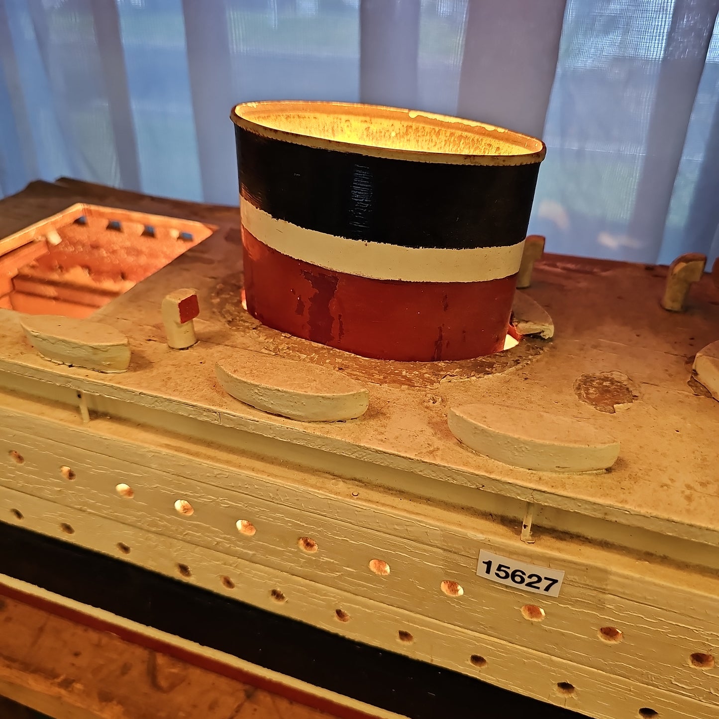 Lighted Wooden Steam Ship