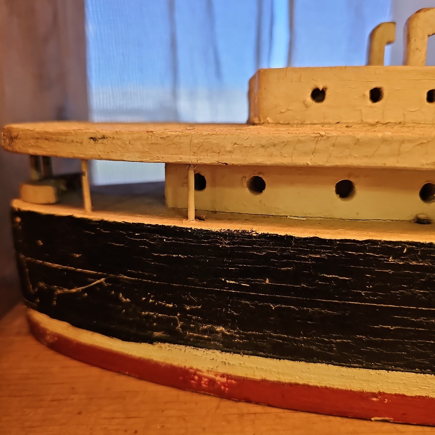 Lighted Wooden Steam Ship