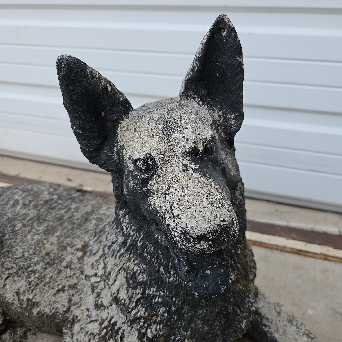 English Concrete Dog Statue