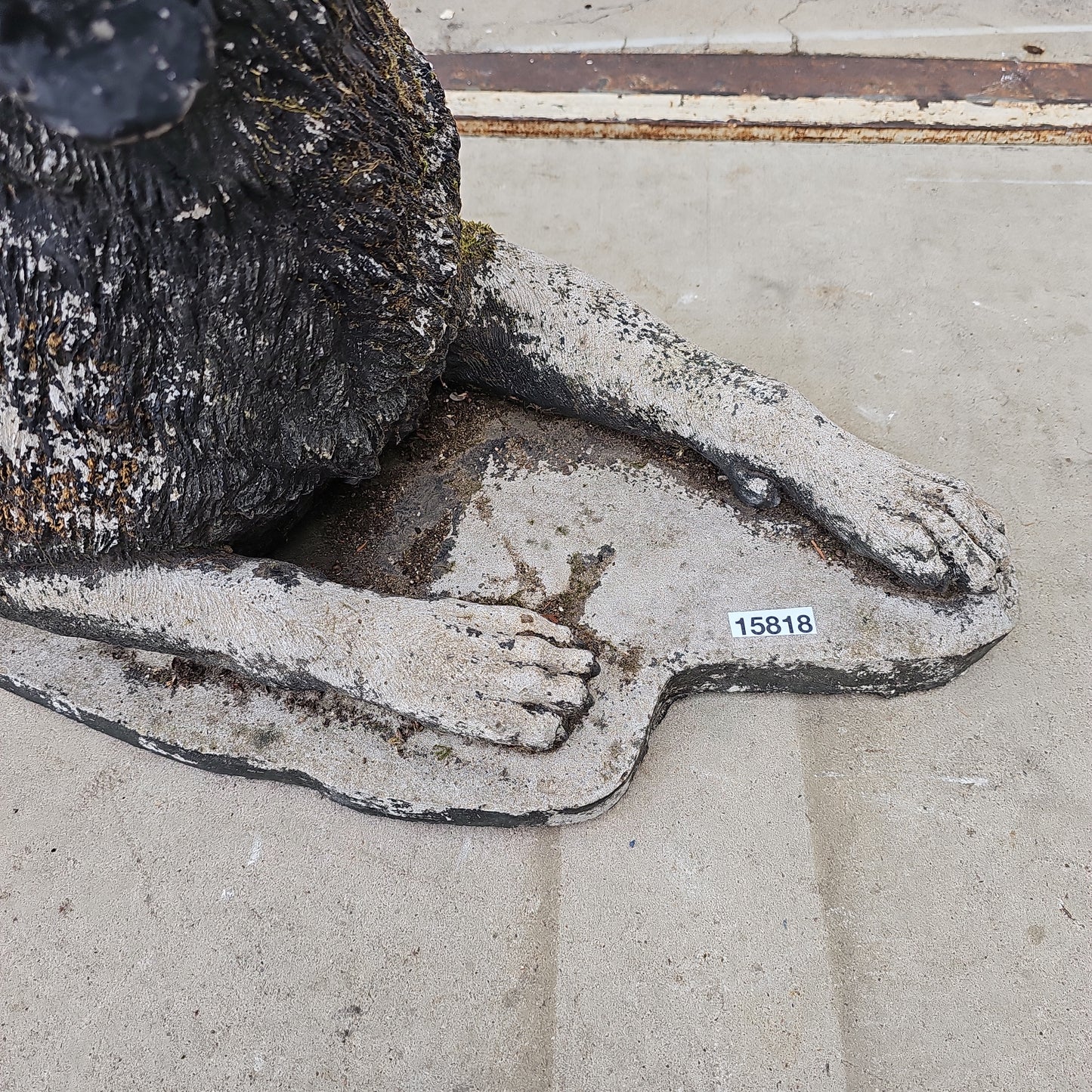 English Concrete Dog Statue