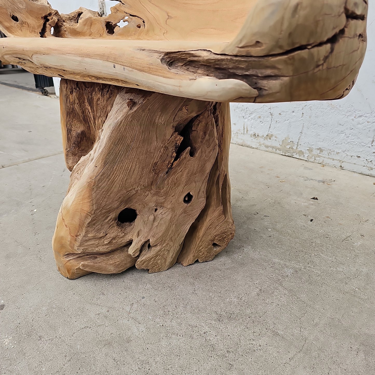 Primitive Wooden Trunk Chair