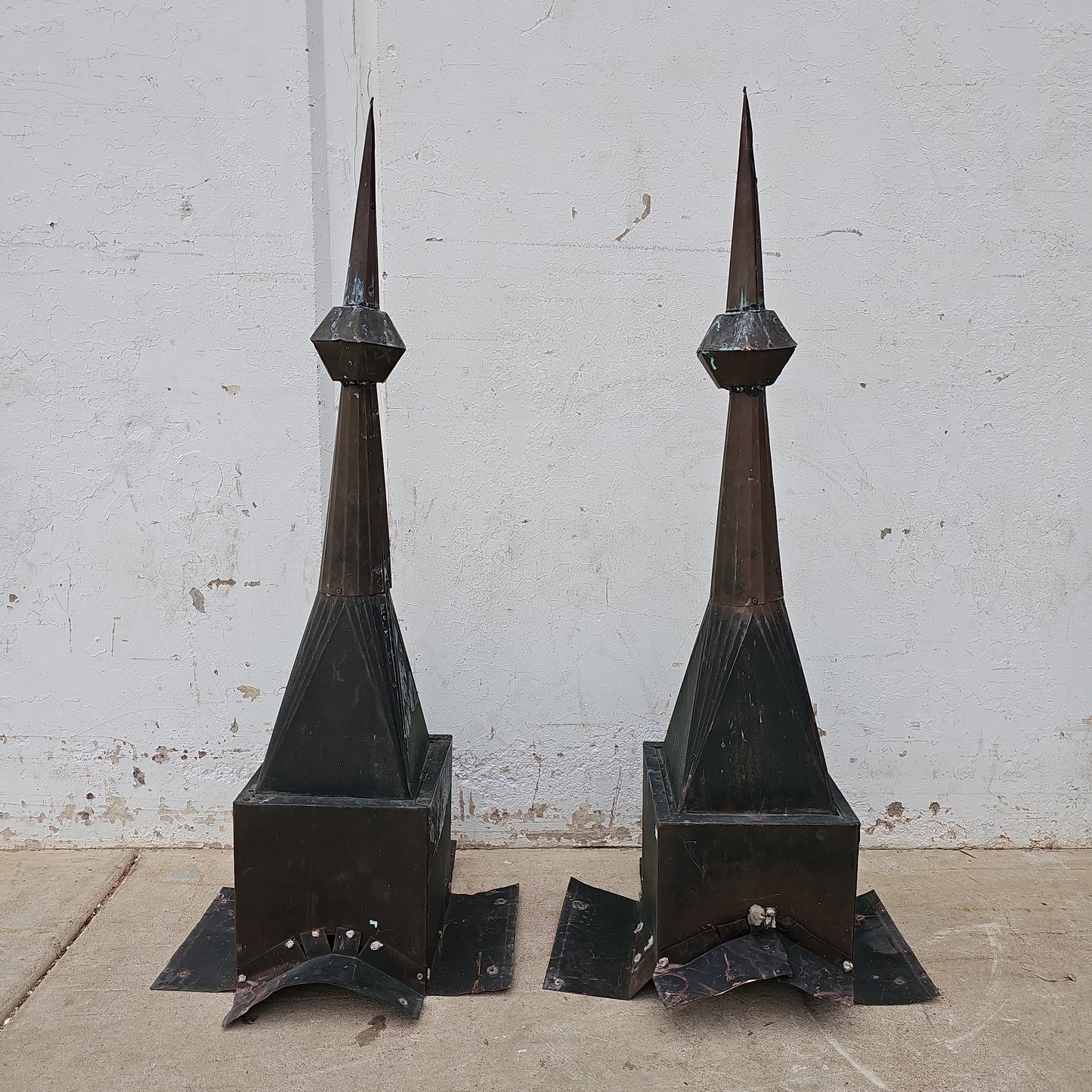 Pair of Copper Finials