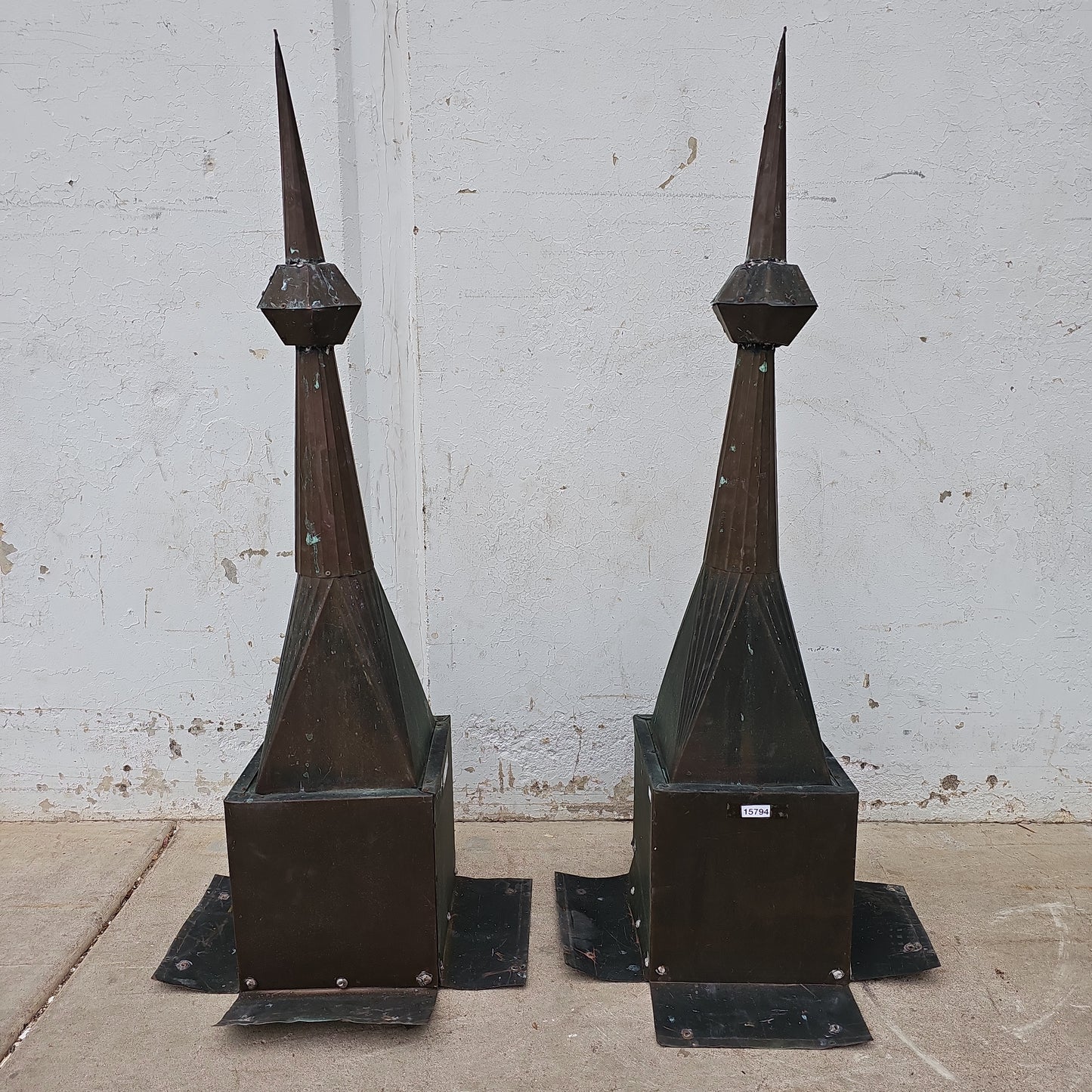 Pair of Copper Finials