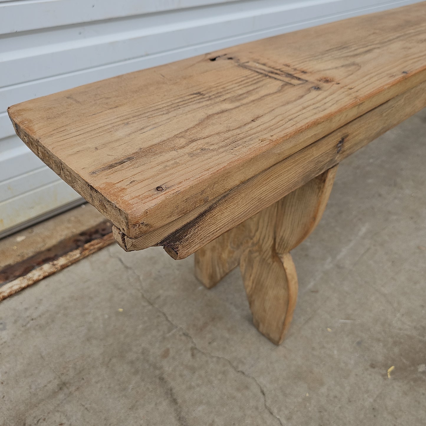 Pennsylvania Bleached Mortised Bench