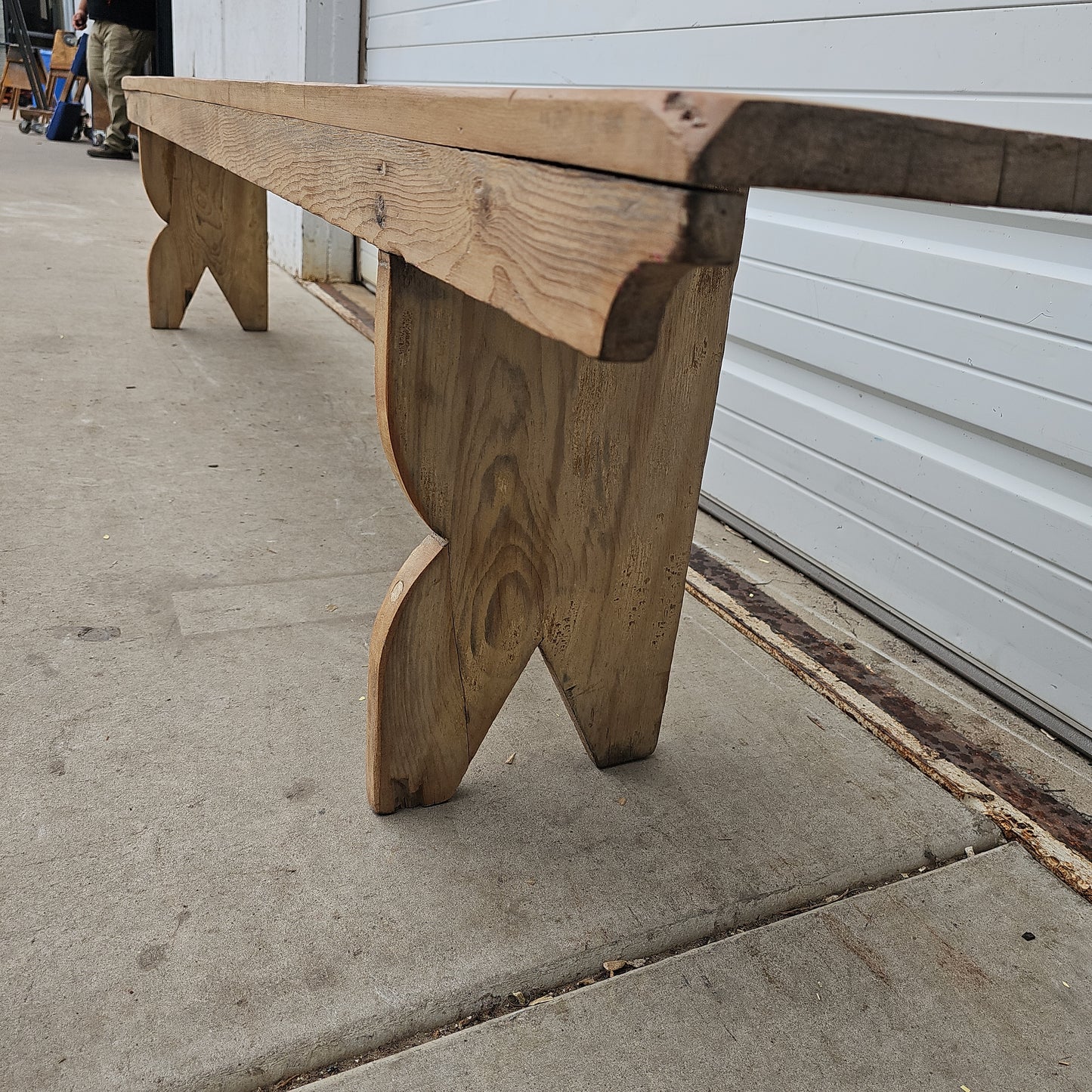 Pennsylvania Bleached Mortised Bench