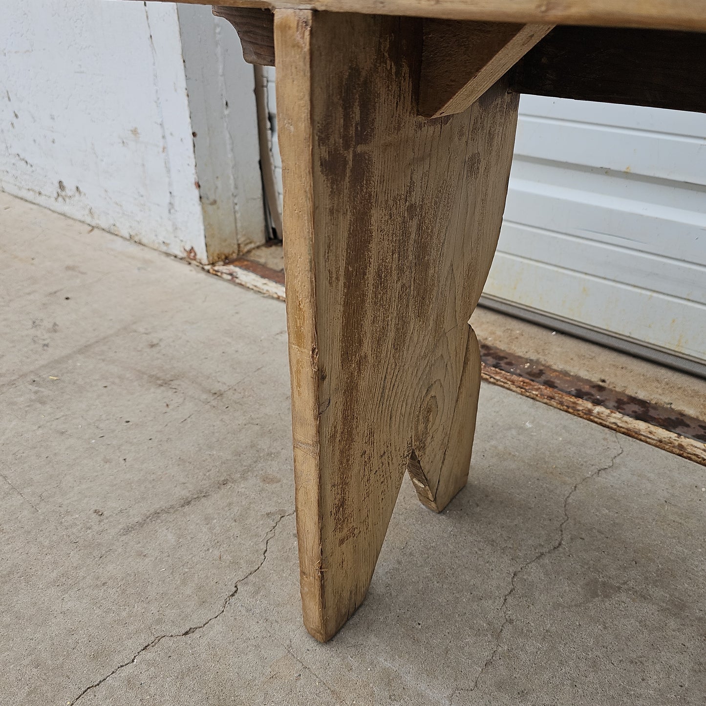 Pennsylvania Bleached Mortised Bench