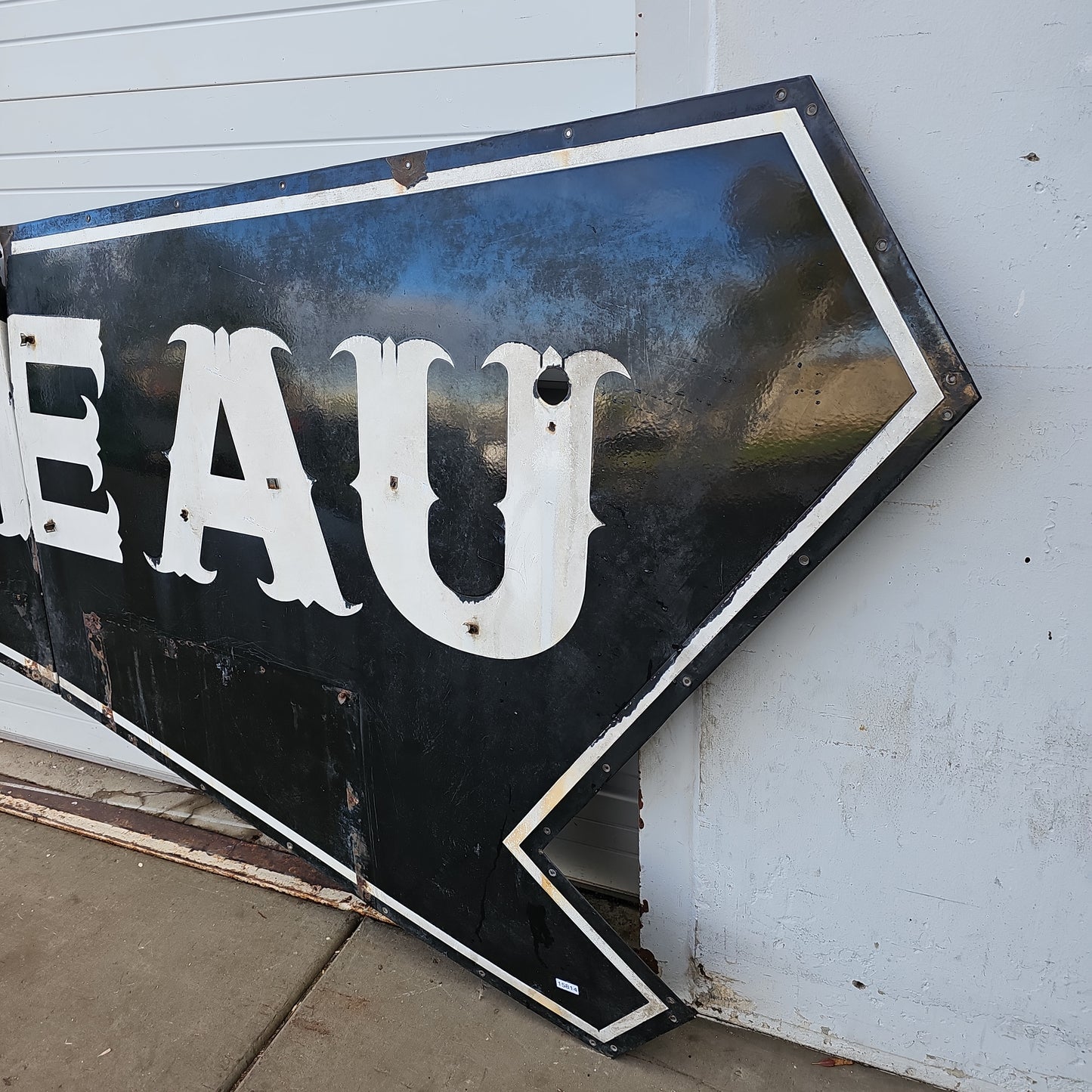 3 Piece Chateau Porcelain Sign