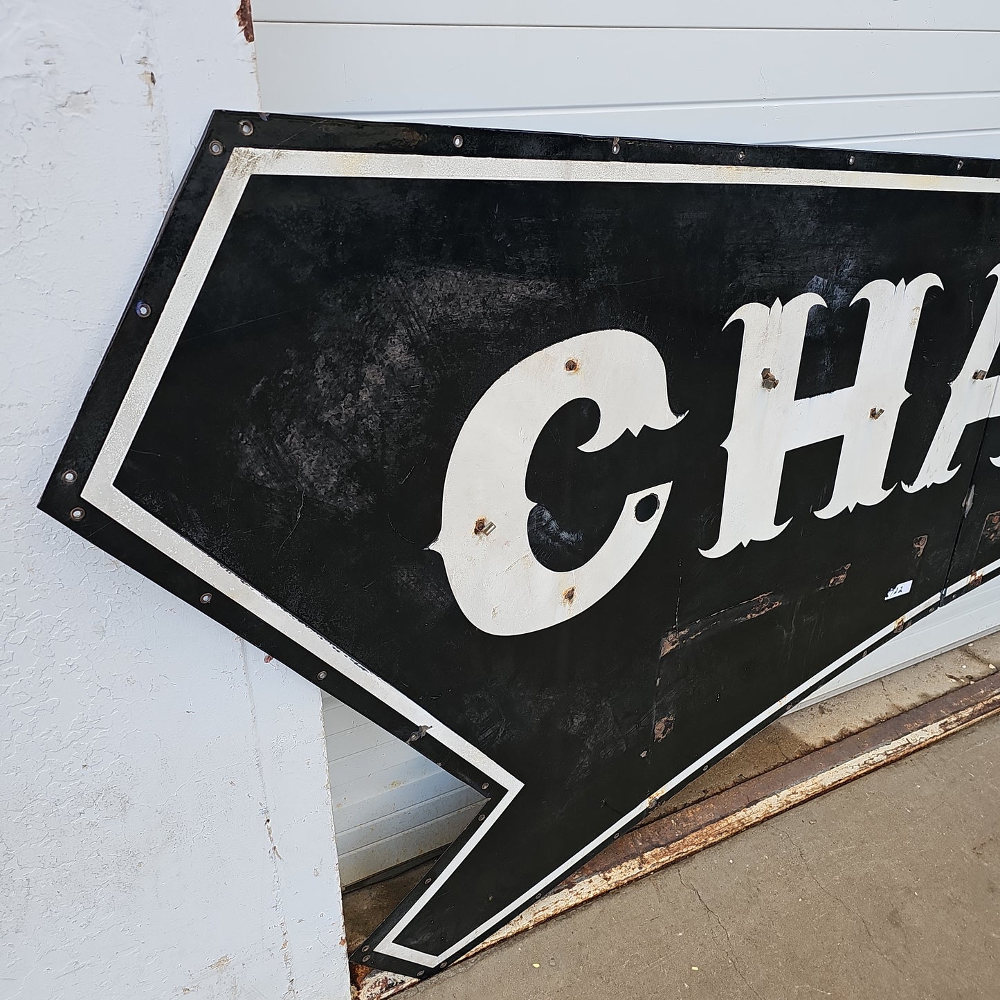 3 Piece Chateau Porcelain Sign