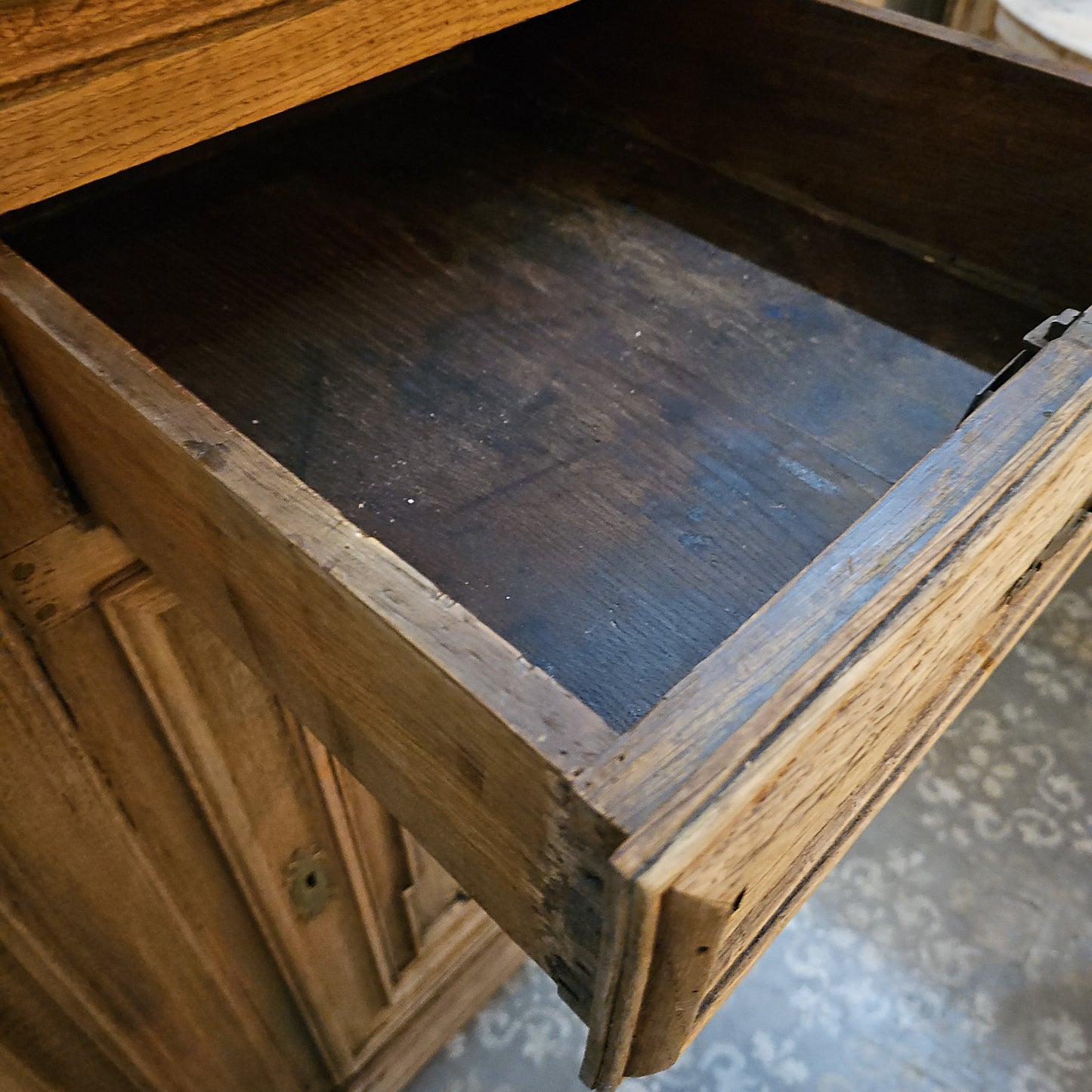 Bleached French Antique Sideboard