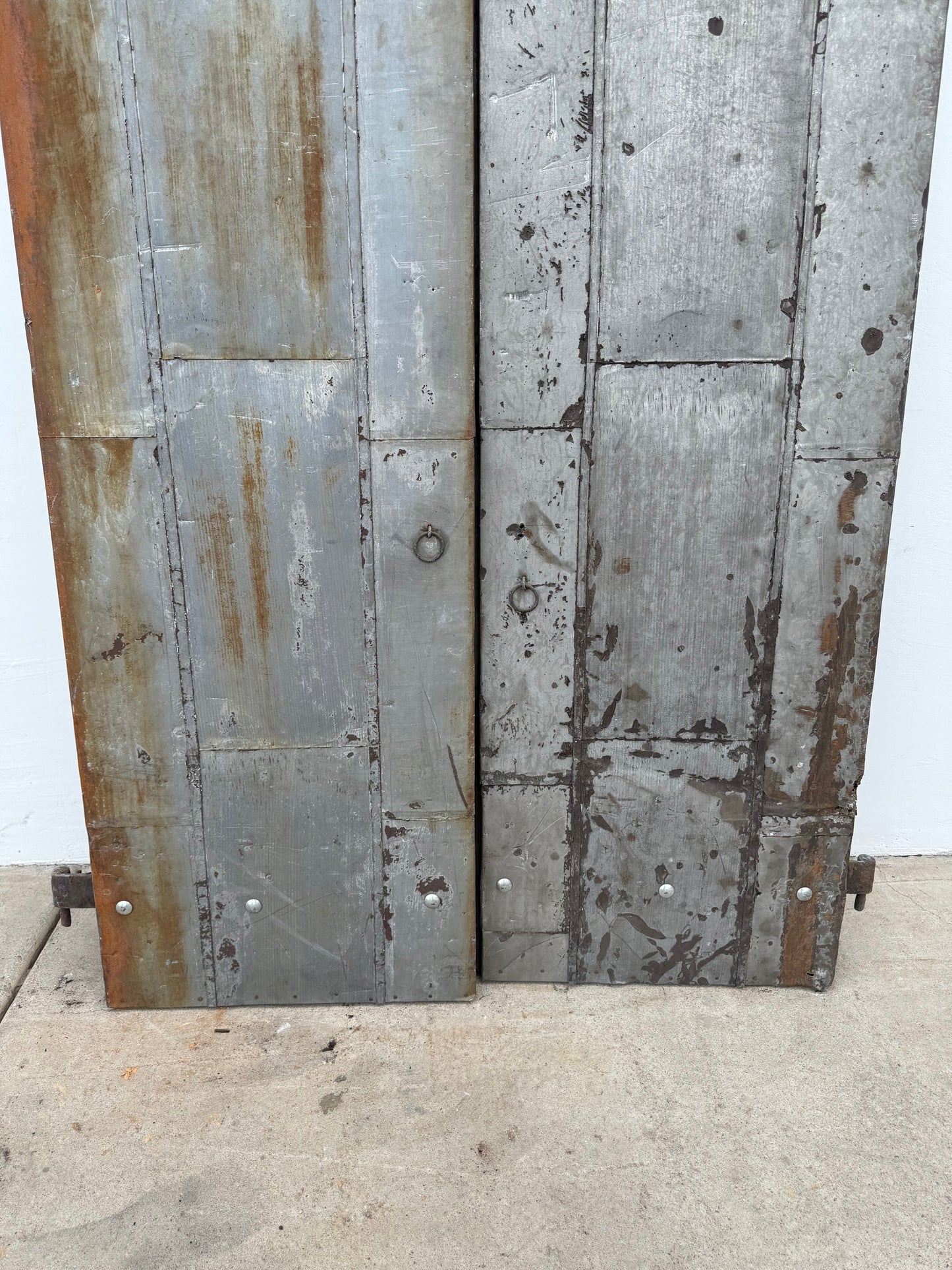 Pair of Industrial Metal Factory Shutter Doors (Large)
