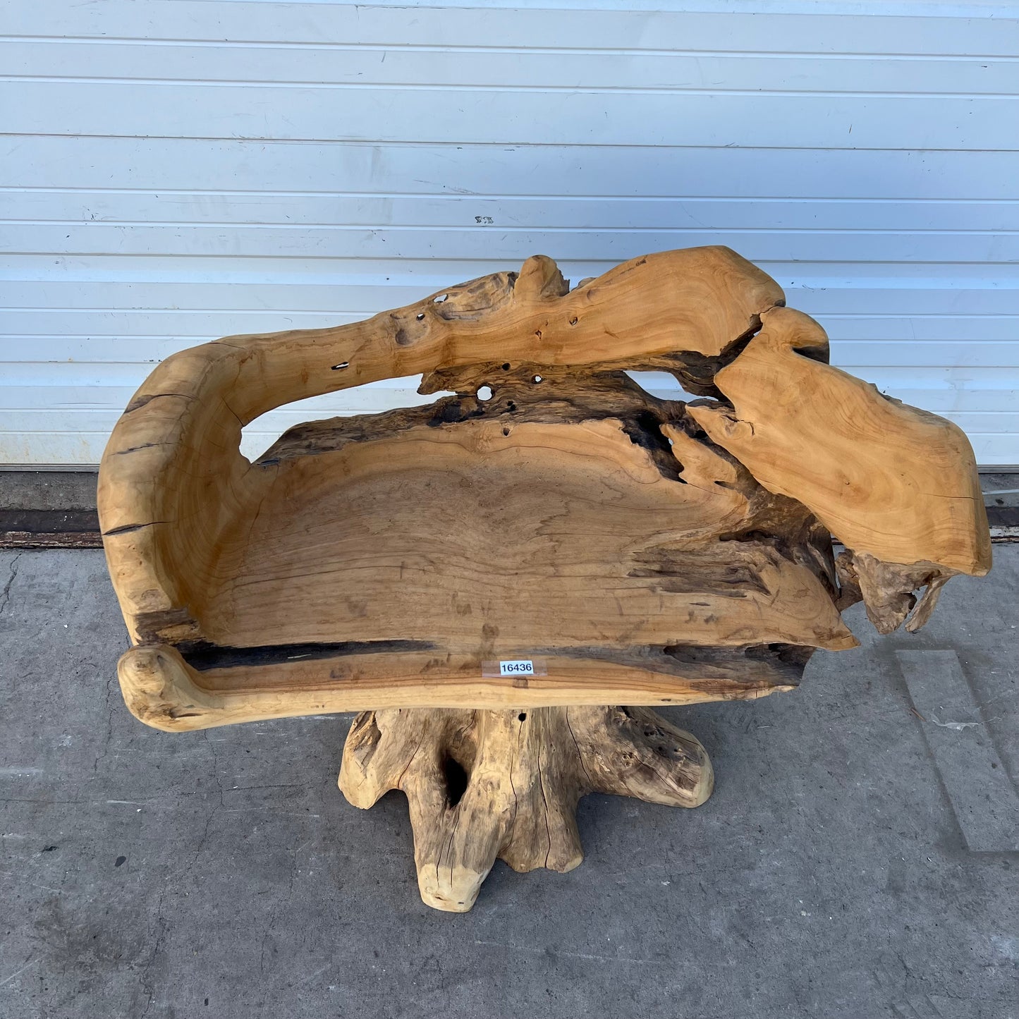 Primitive Wooden Stump/Root Chair