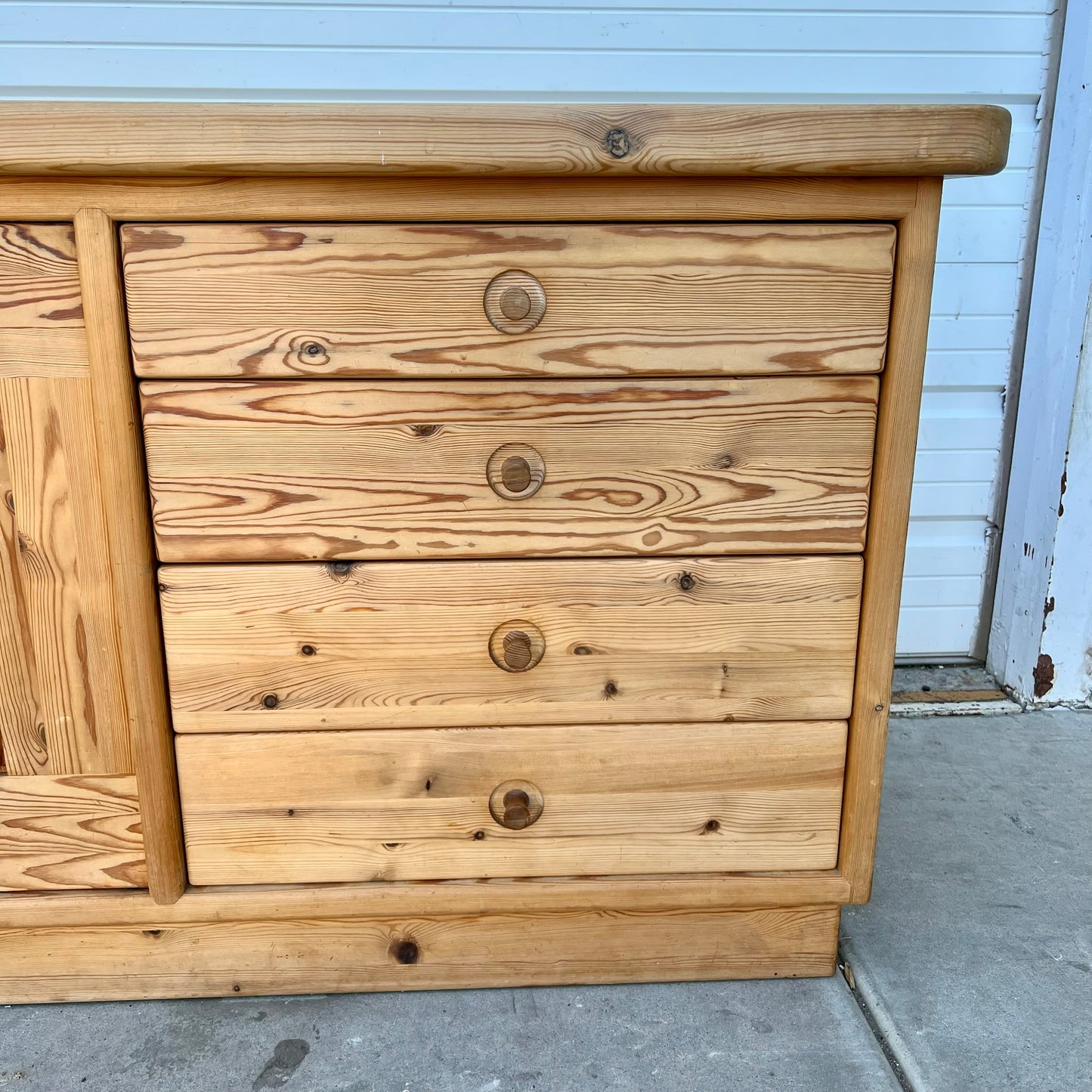 Danish Pine Store Counter / Sideboard