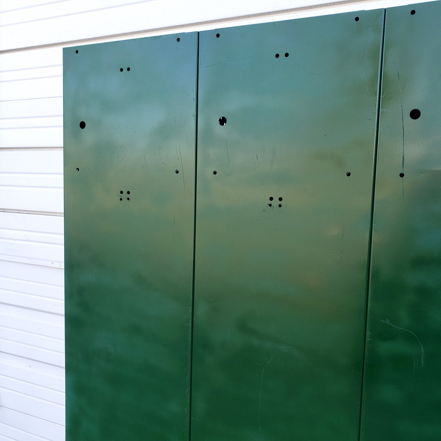 Stripped Metal Lockers