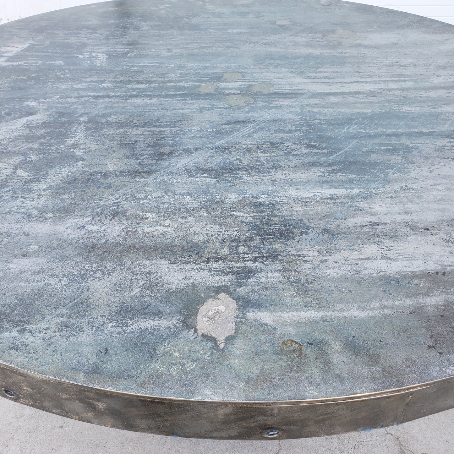 Industrial Machinery Pedestal Base Steel Top Table