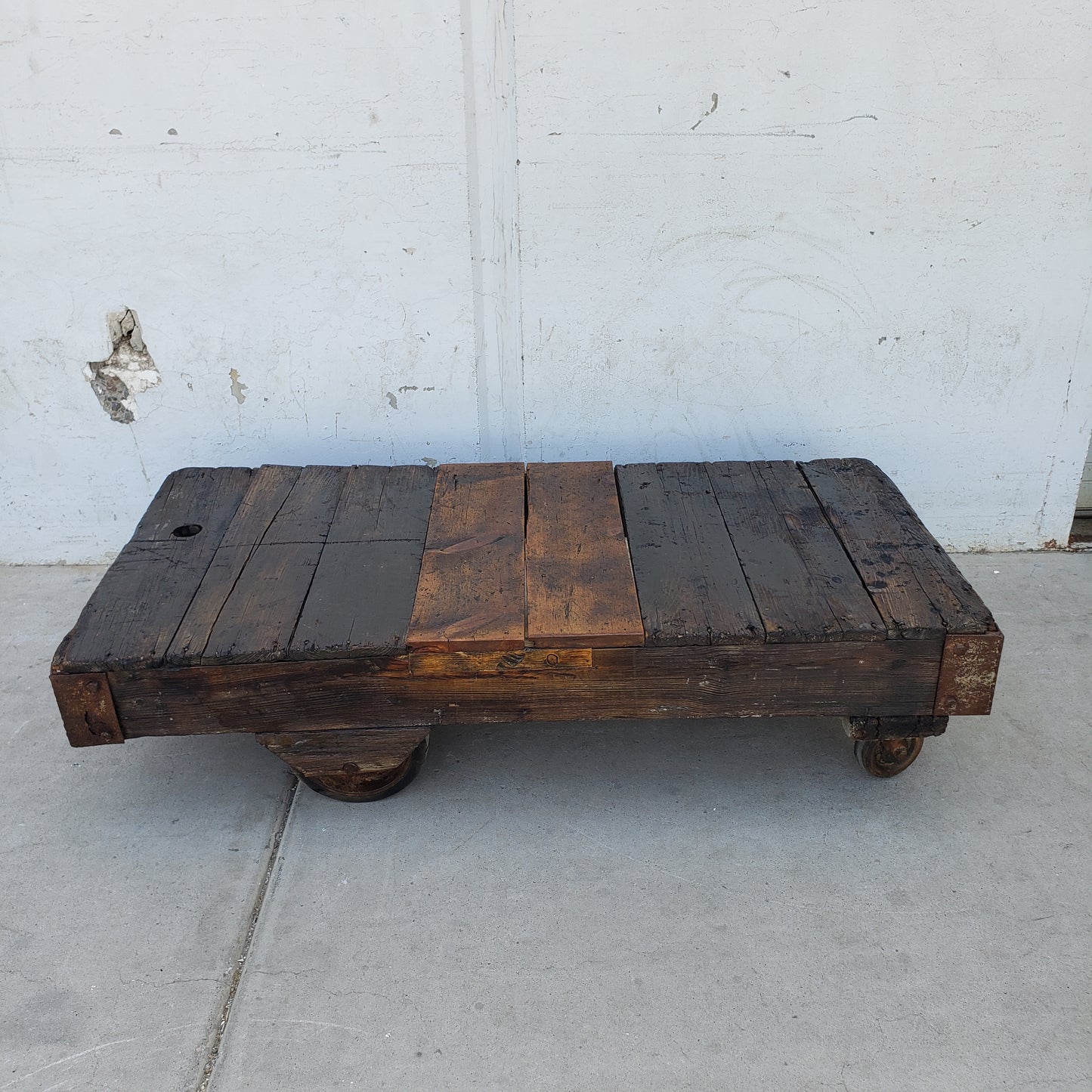 Wooden Trolley Coffee Table