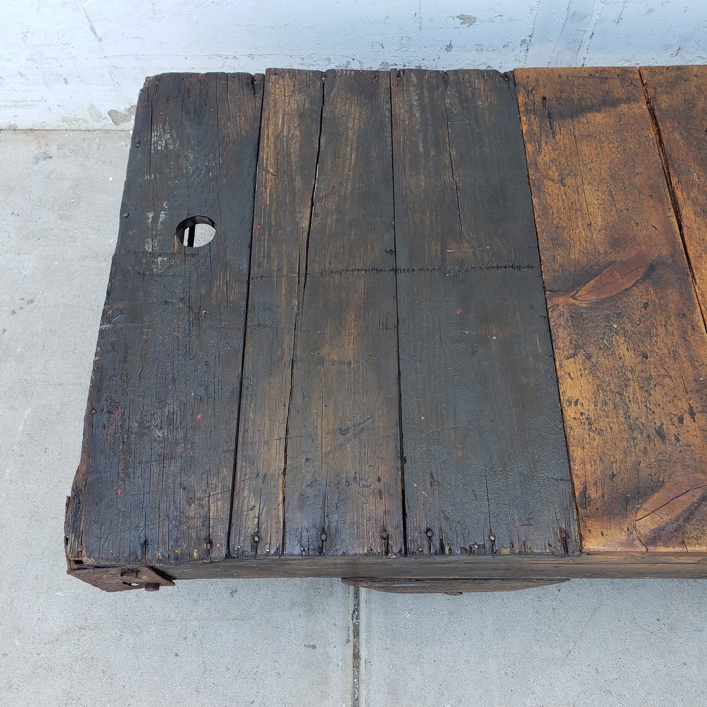 Wooden Trolley Coffee Table