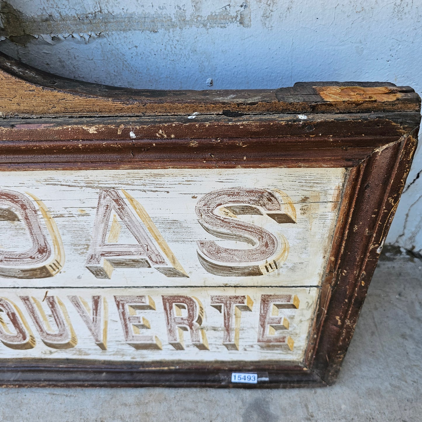 Draperie "Cafe le Goas" Wooden French Sign